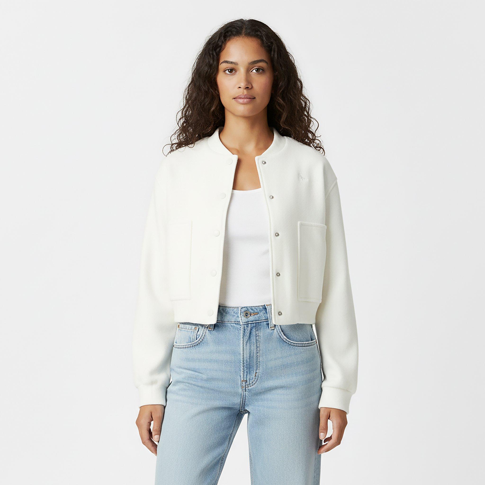 Cream - Jack Wills - Women's Insulated Long Sleeve Short Puffer Jacket - 3