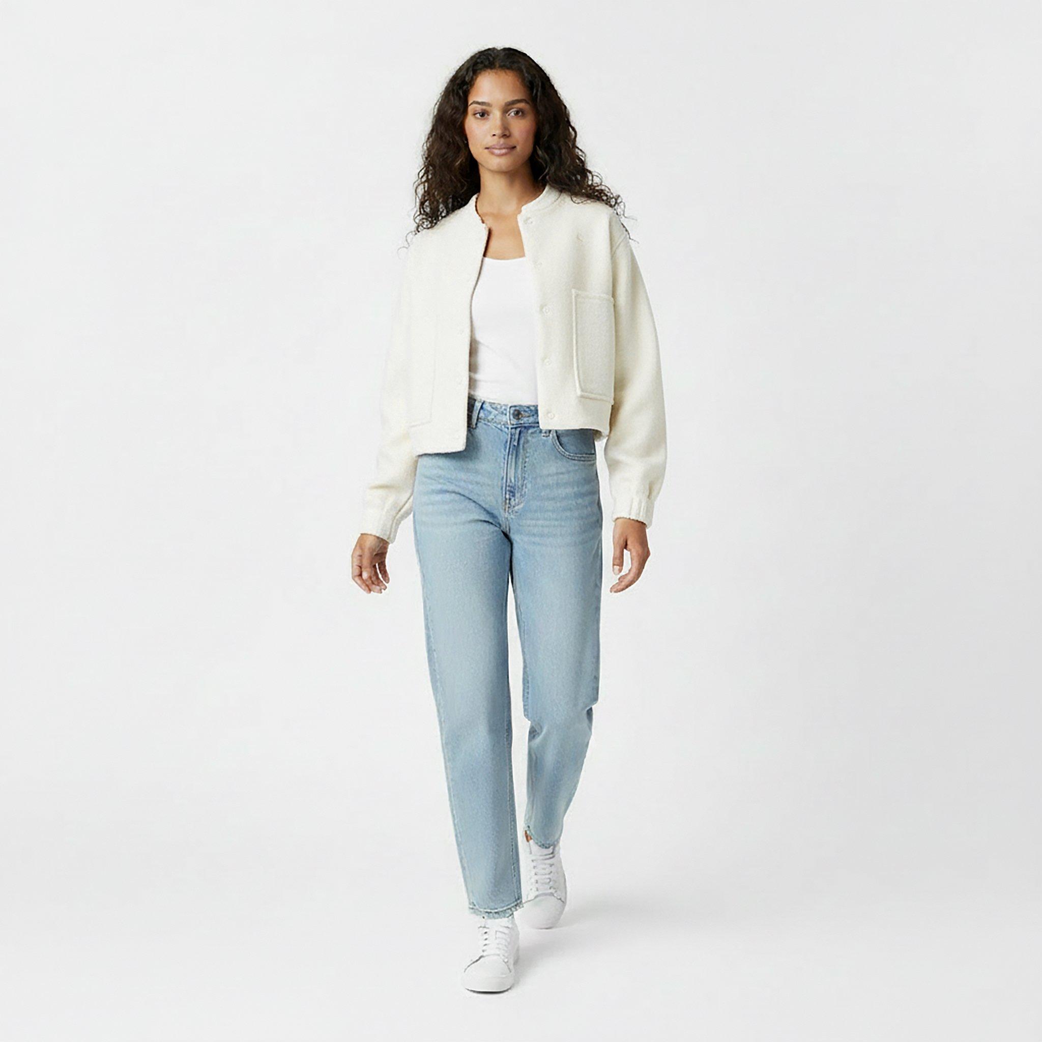 Cream - Jack Wills - Women's Insulated Long Sleeve Short Puffer Jacket - 5