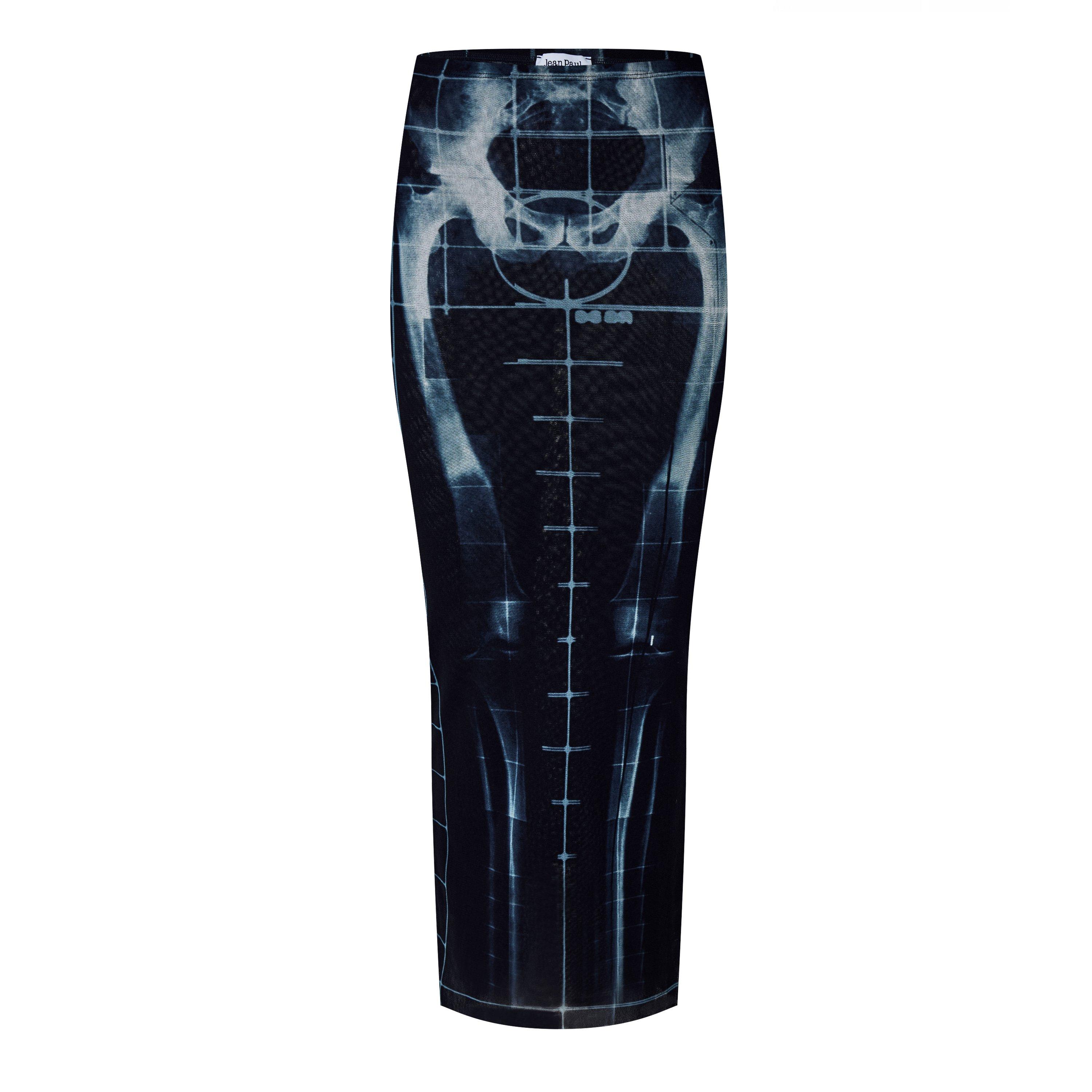 Blk Navy - Jean Paul Gaultier - Women's Skeleton Maxi Skirt - 5