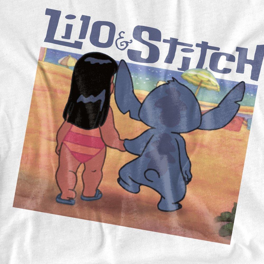White - Disney - Lilo & Stitch Into The Sunset Kids T-Shirt White - 2
