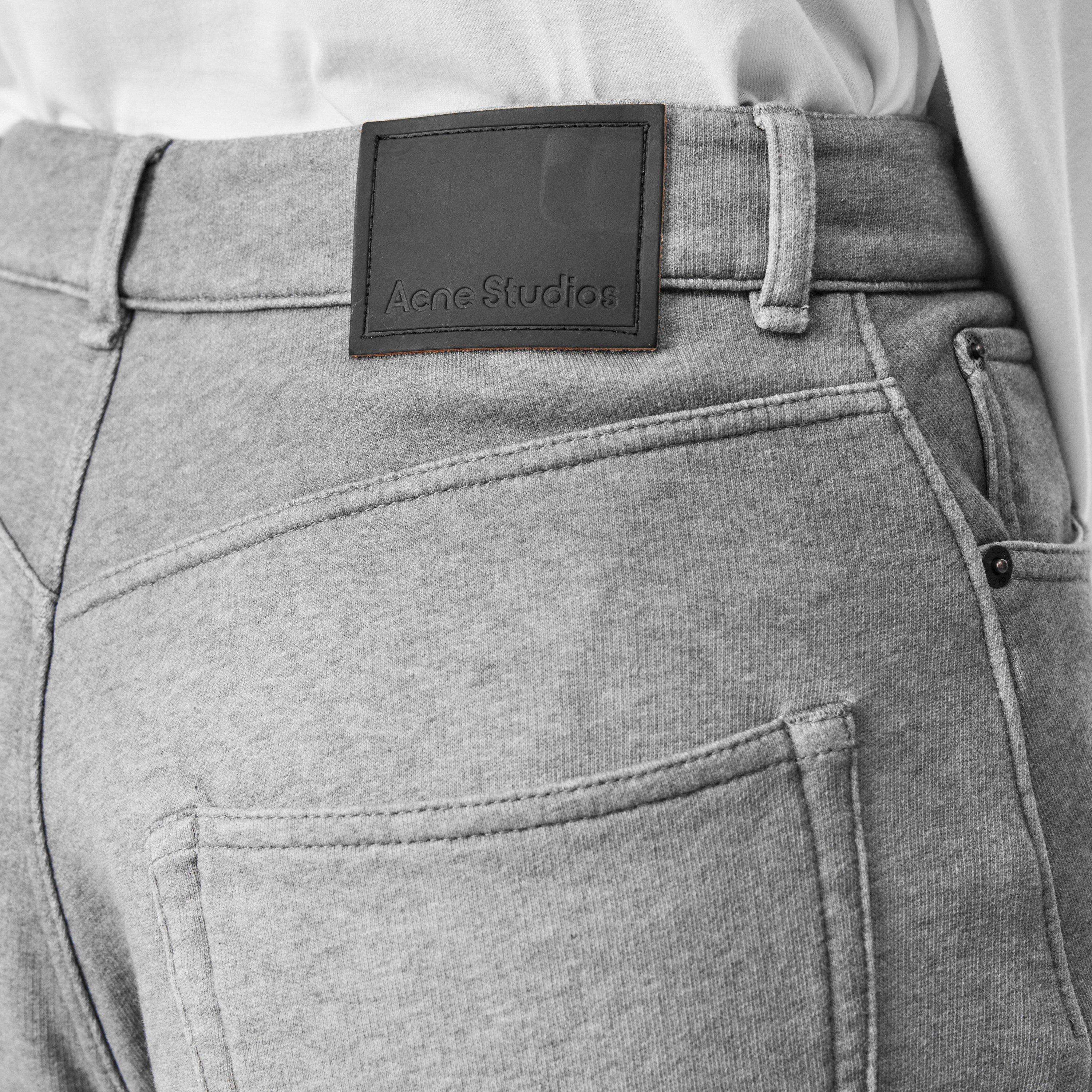 Grey Melange - Acne Studios - Women's Edemi High Rise Relaxed Fit Wide Leg Jeans - 5