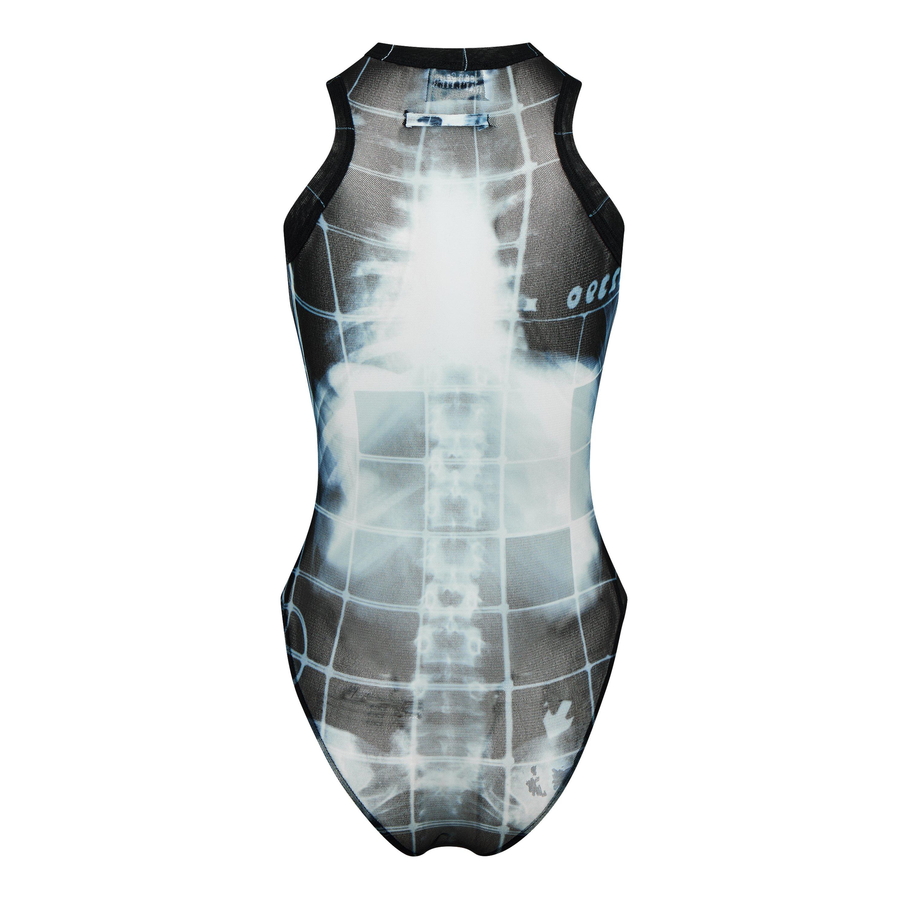 Blk Navy - Jean Paul Gaultier - Women's Mesh Bodysuit - 6