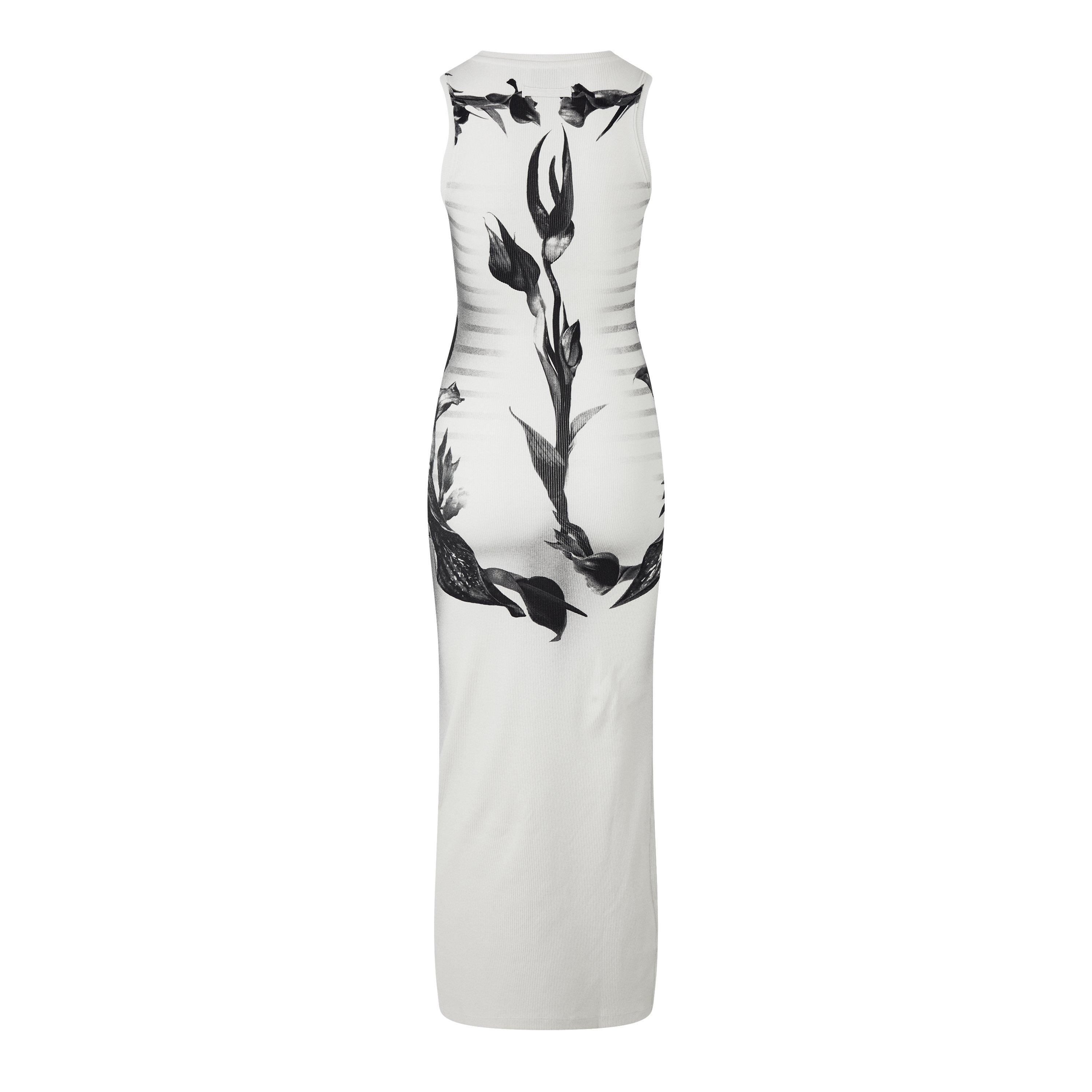 White - Jean Paul Gaultier - Floral-Print Tank Dress - 6