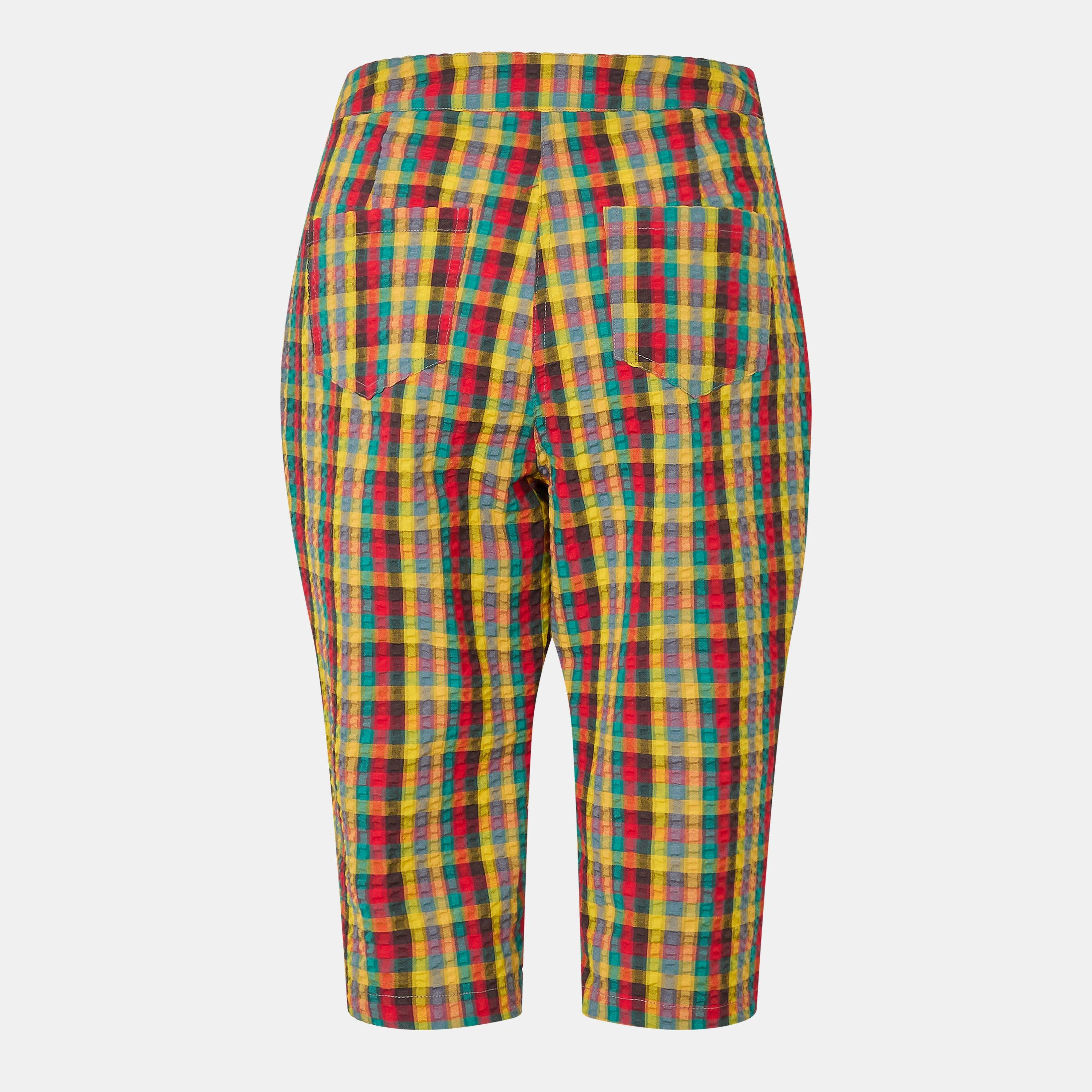 Red/Green Chk - AmyLynn - Women's Sabrina Cigarette Trousers - 2