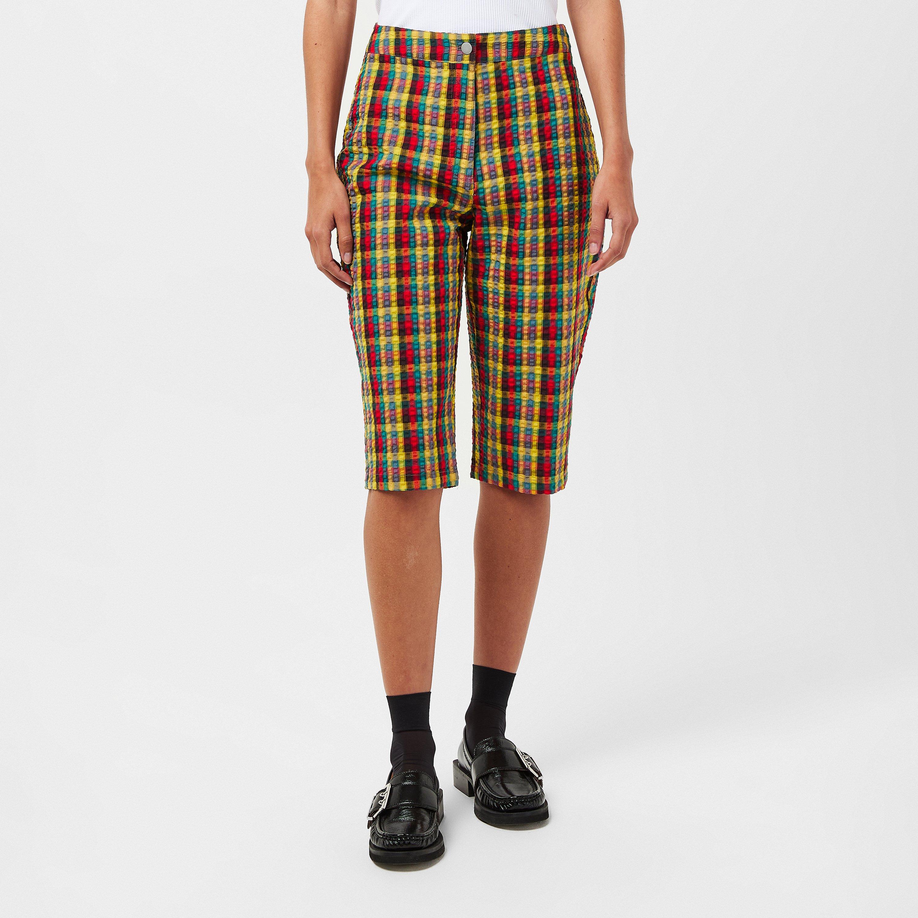 Red/Green Chk - AmyLynn - Women's Sabrina Cigarette Trousers - 3