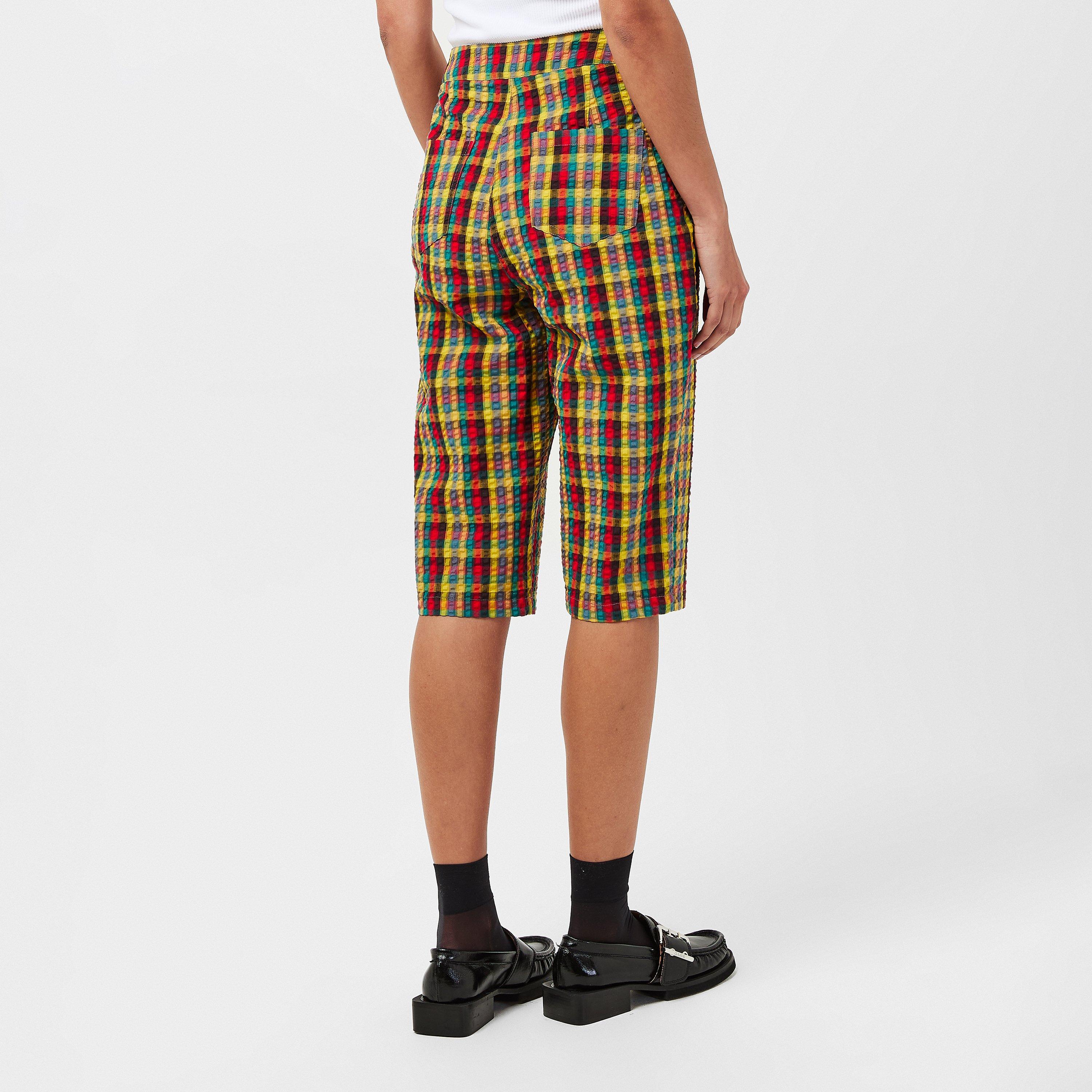 Red/Green Chk - AmyLynn - Women's Sabrina Cigarette Trousers - 4