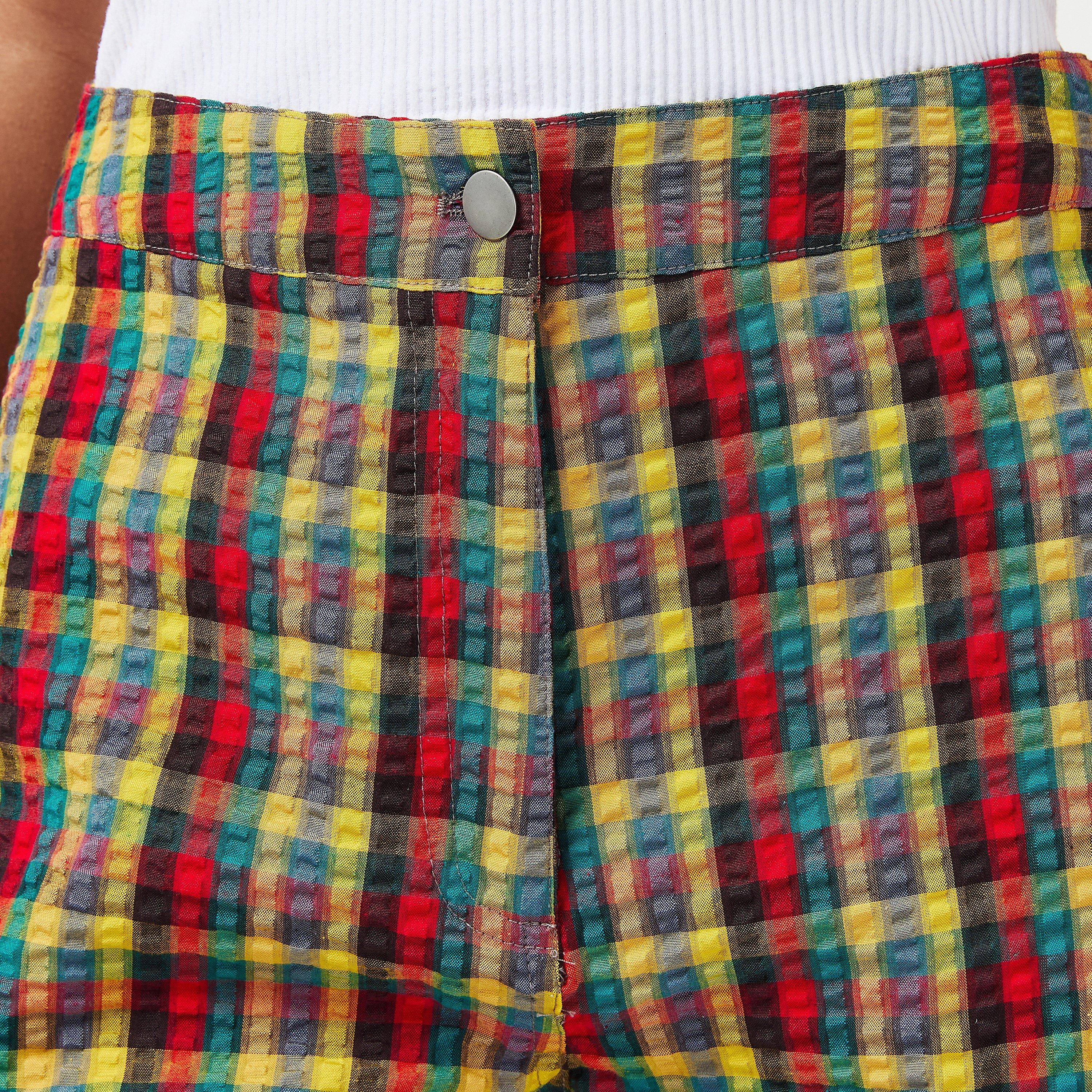 Red/Green Chk - AmyLynn - Women's Sabrina Cigarette Trousers - 5