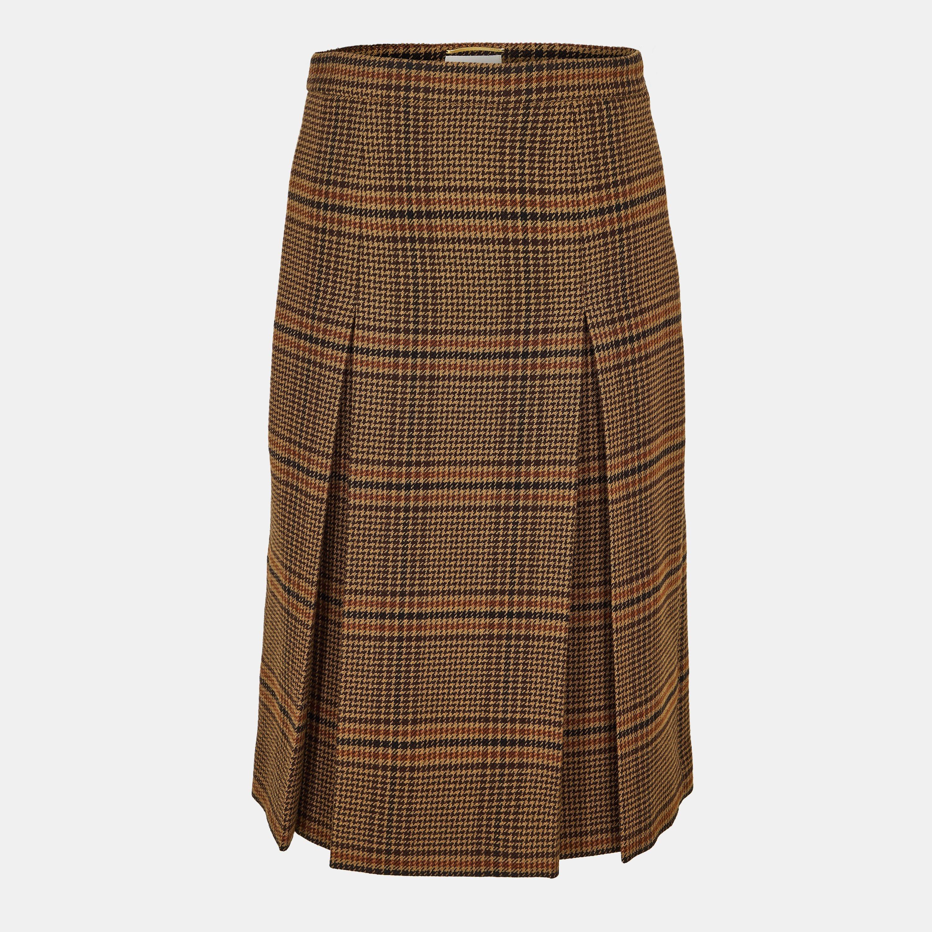 Marron - Saint Laurent - Women's Midi Skirt - 1