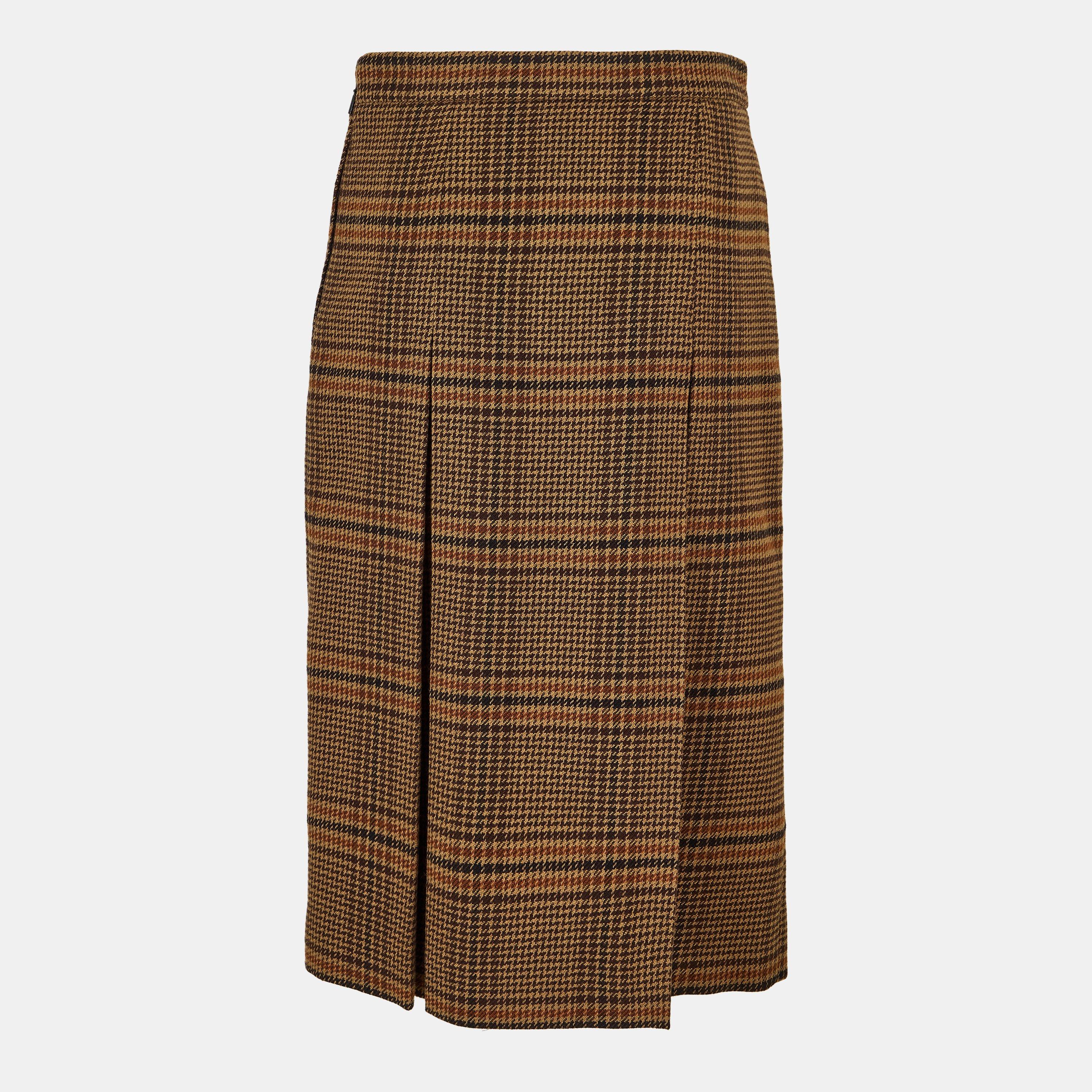 Marron - Saint Laurent - Women's Midi Skirt - 2