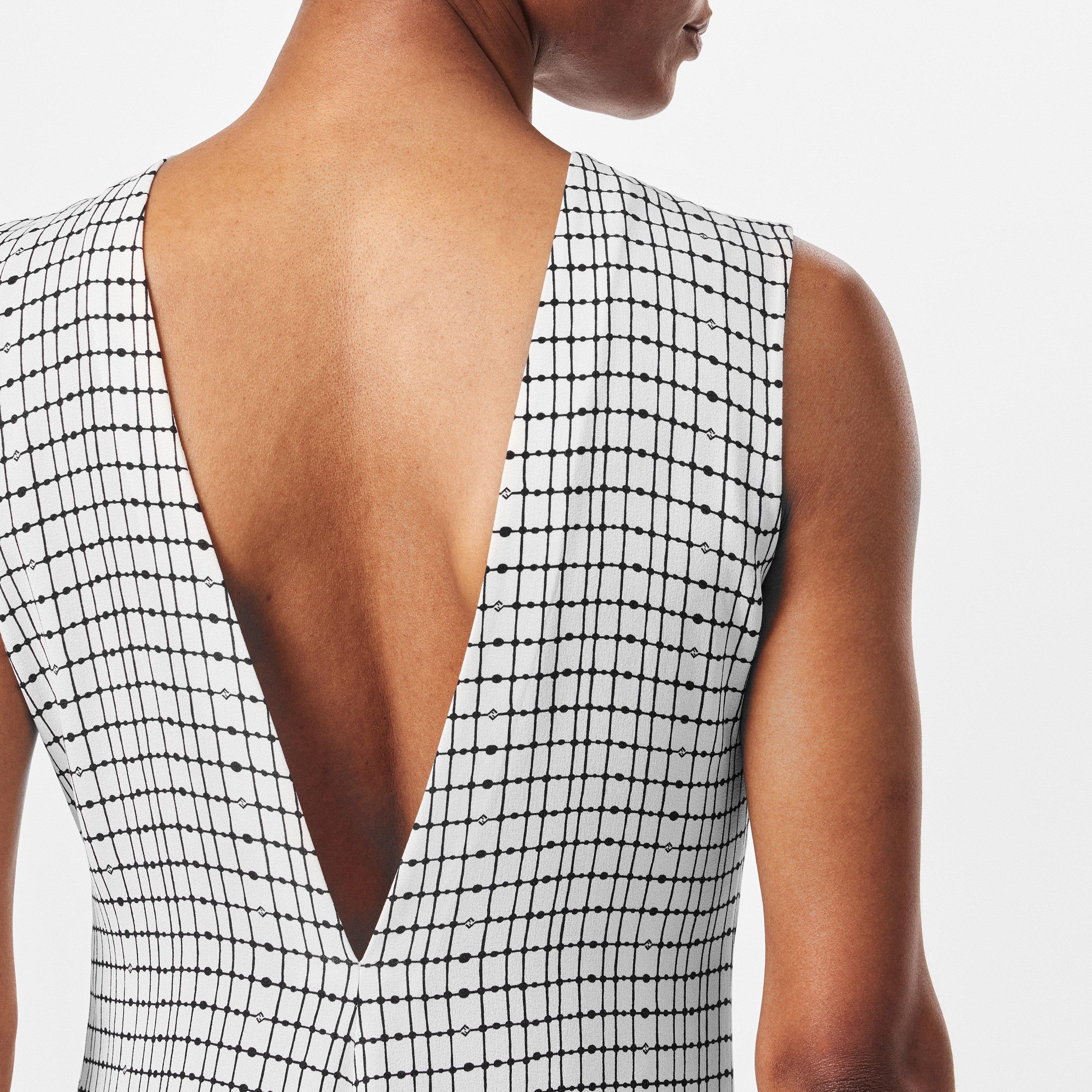 Off White - Fendi - Silk Sleeveless Midi Dress - 5