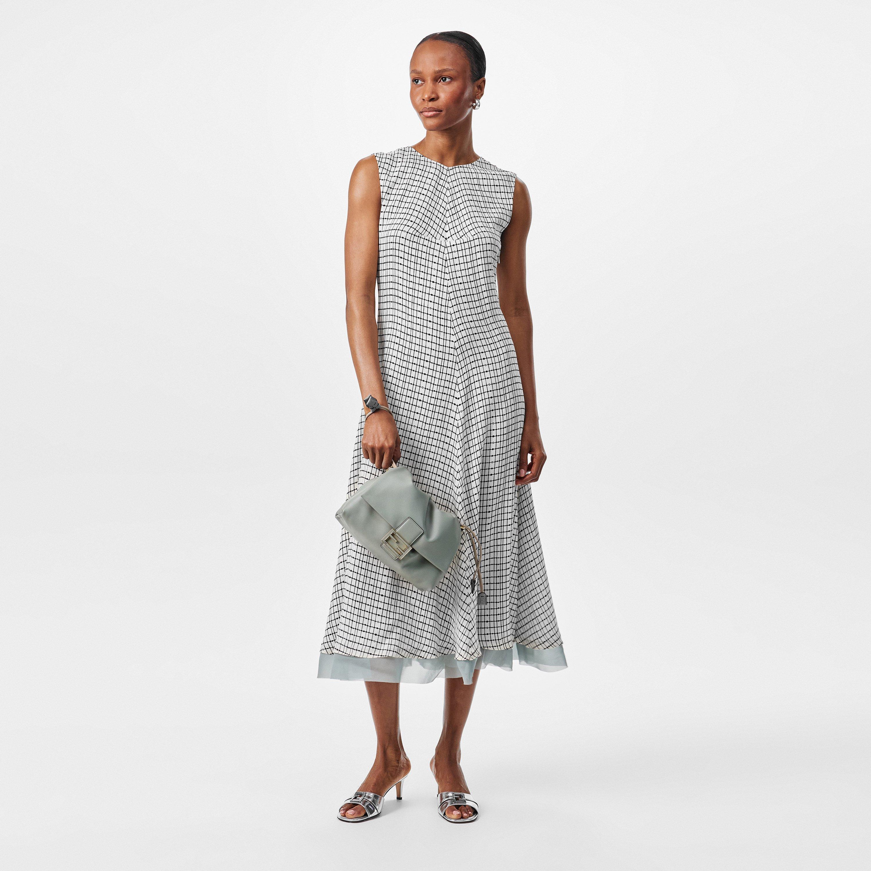 Off White - Fendi - Silk Sleeveless Midi Dress - 6