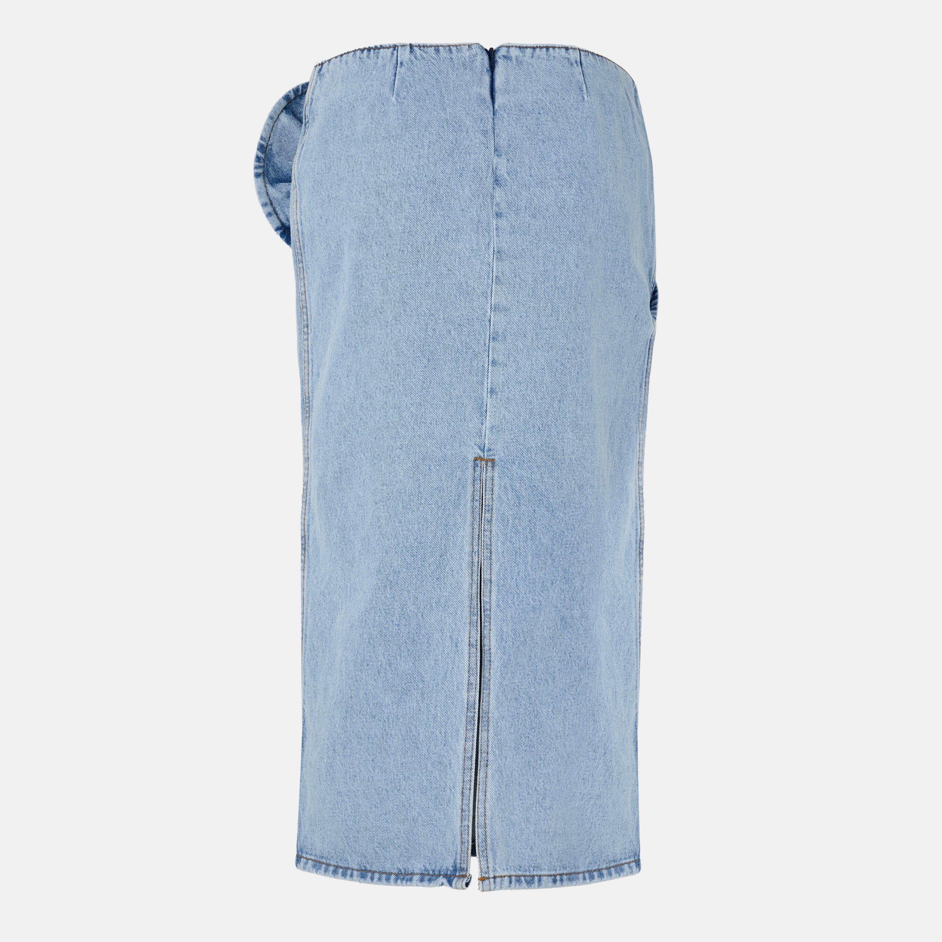Light Blue - Magda Butrym - Women's Denim Midi Skirt - 2