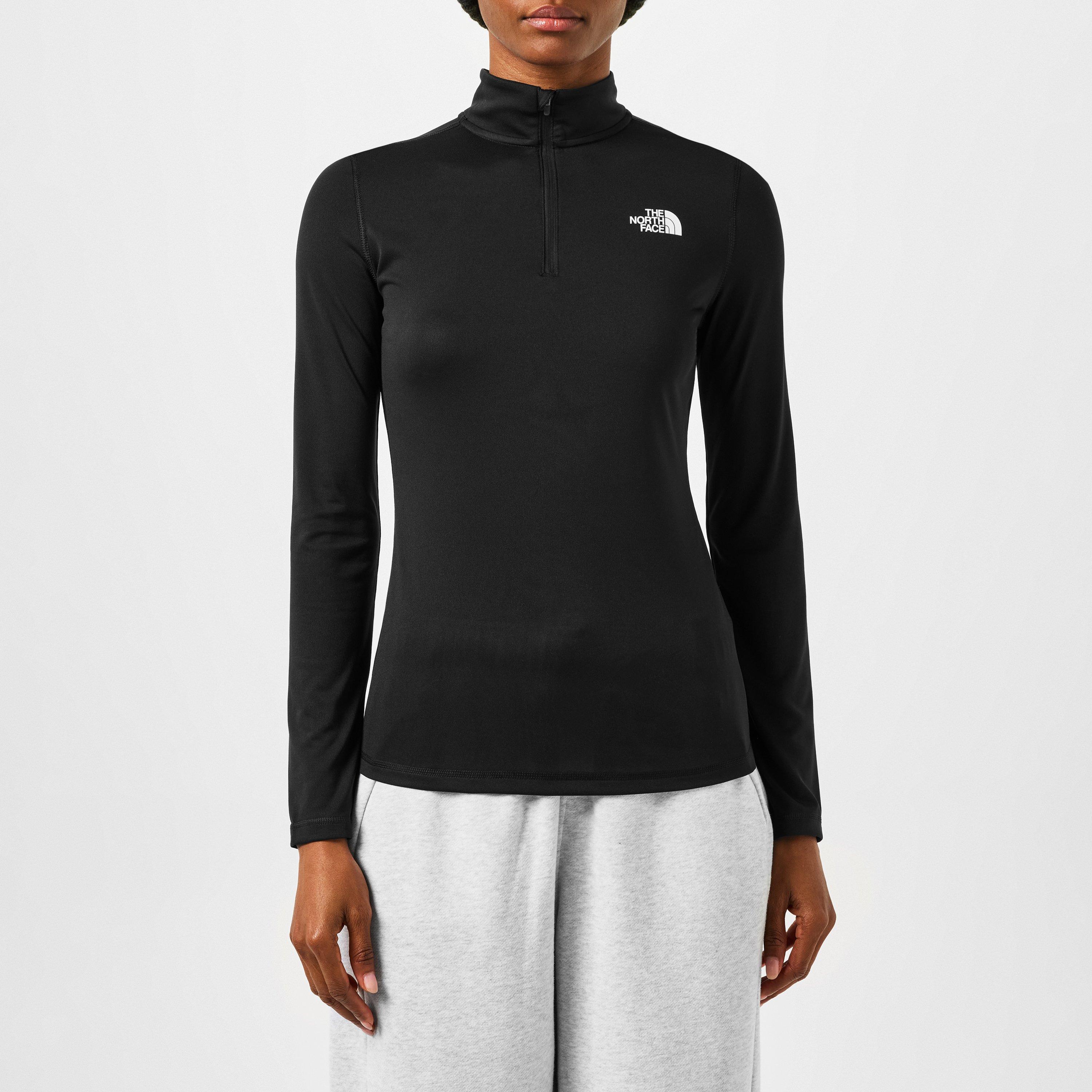 Black JK3 - The North Face - Flex quarter Zip Long-Sleeve Top Womens - 3