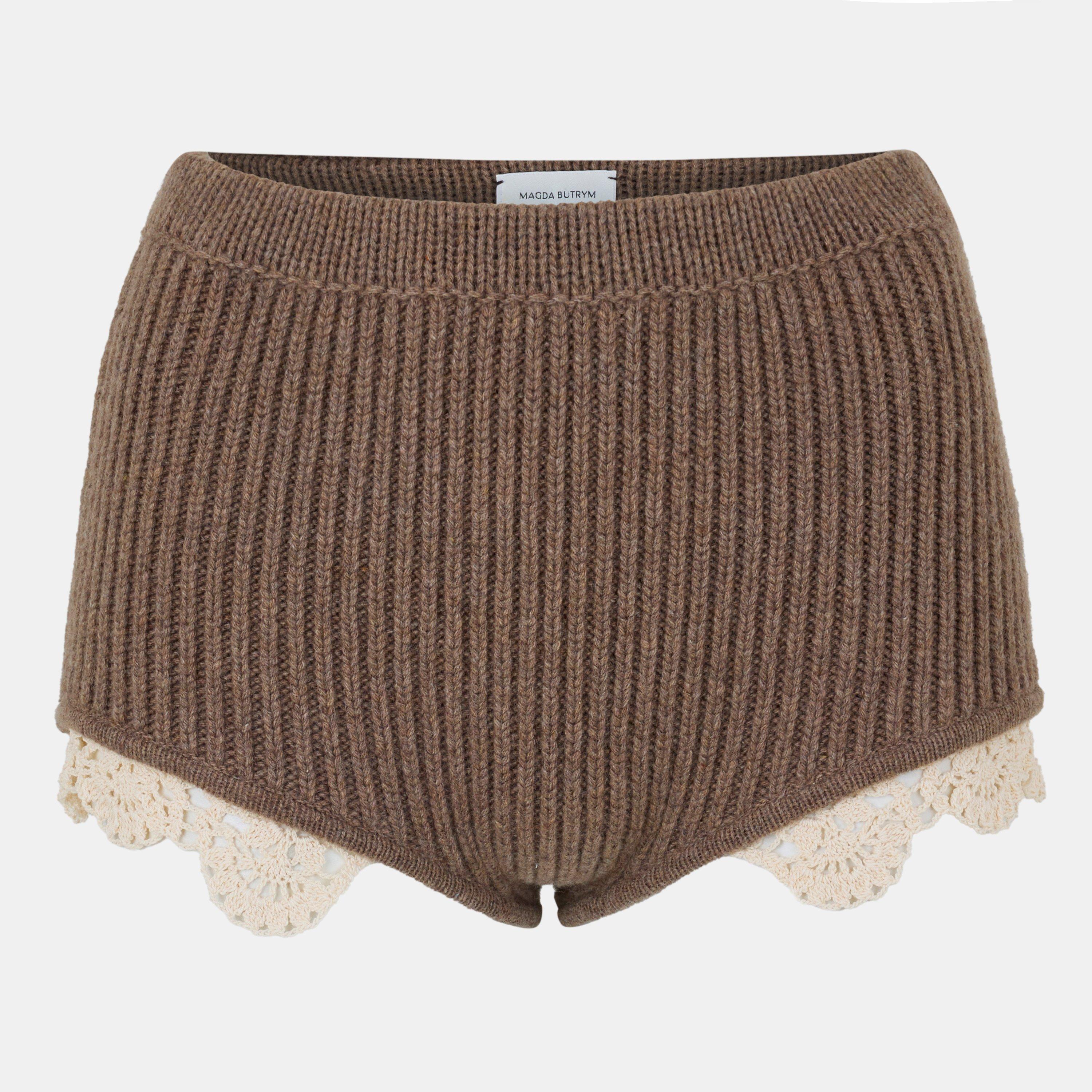 Beige - Magda Butrym - Women's Knitted Shorts - 1