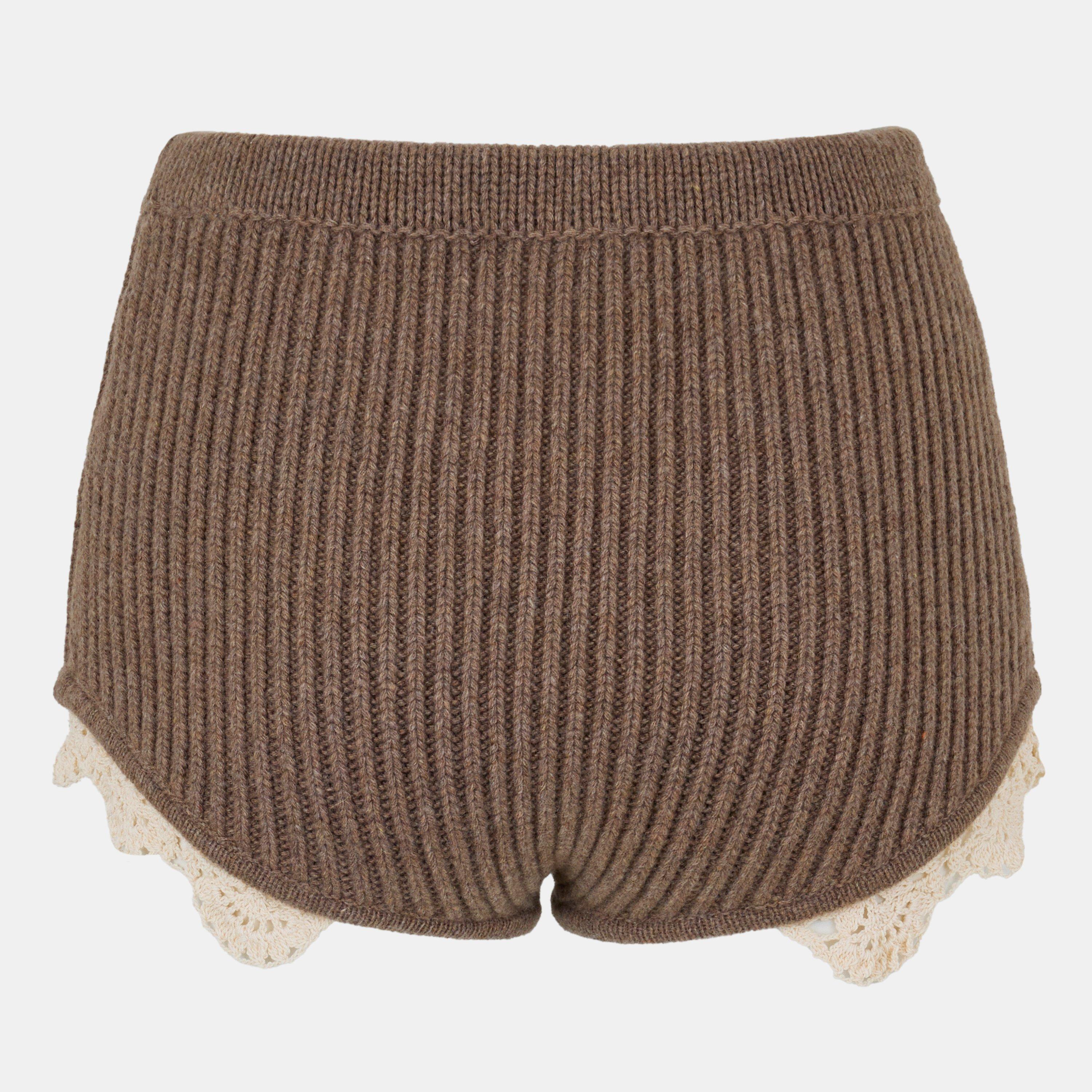 Beige - Magda Butrym - Women's Knitted Shorts - 2