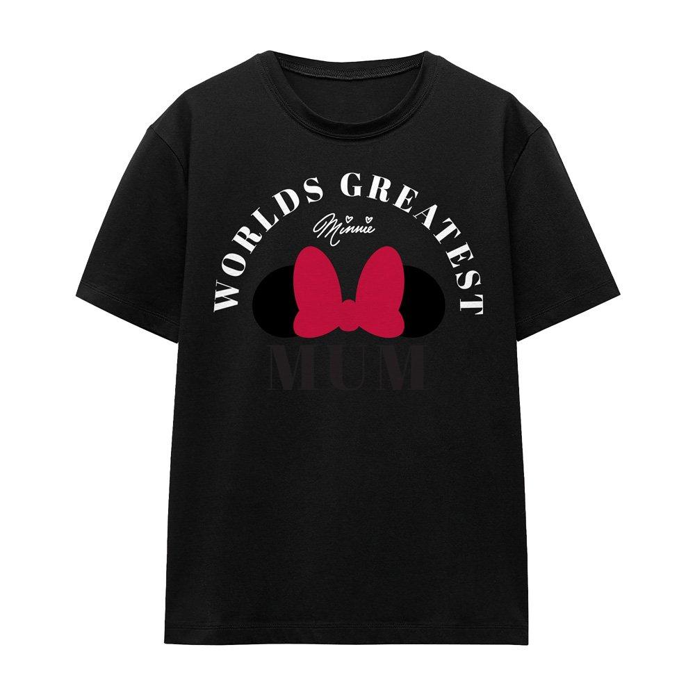 Black - Disney - Minnie Mouse Mothers Day Worlds Greatest Mum T-S - 4