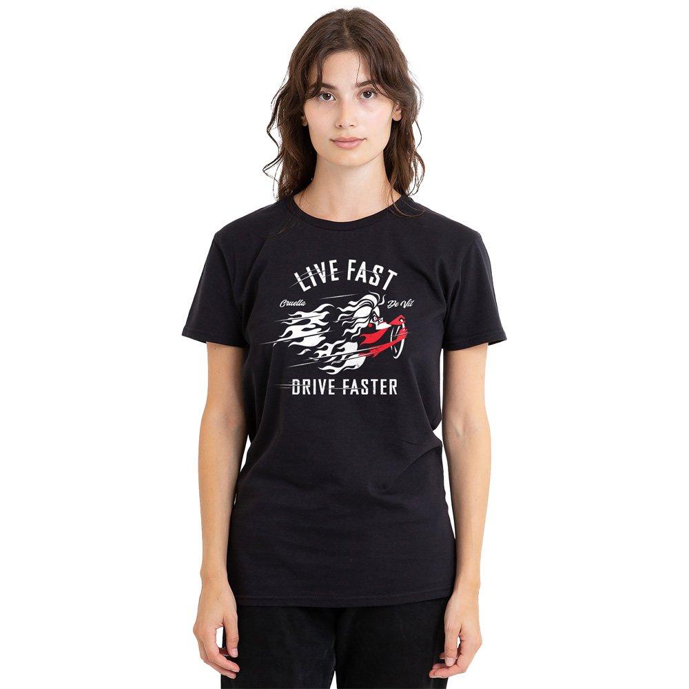 Black - Disney - Live Fast Drive Faster With Cruella De Vil T-Shir - 1