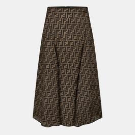 Fendi Jacquard Twill Skirt