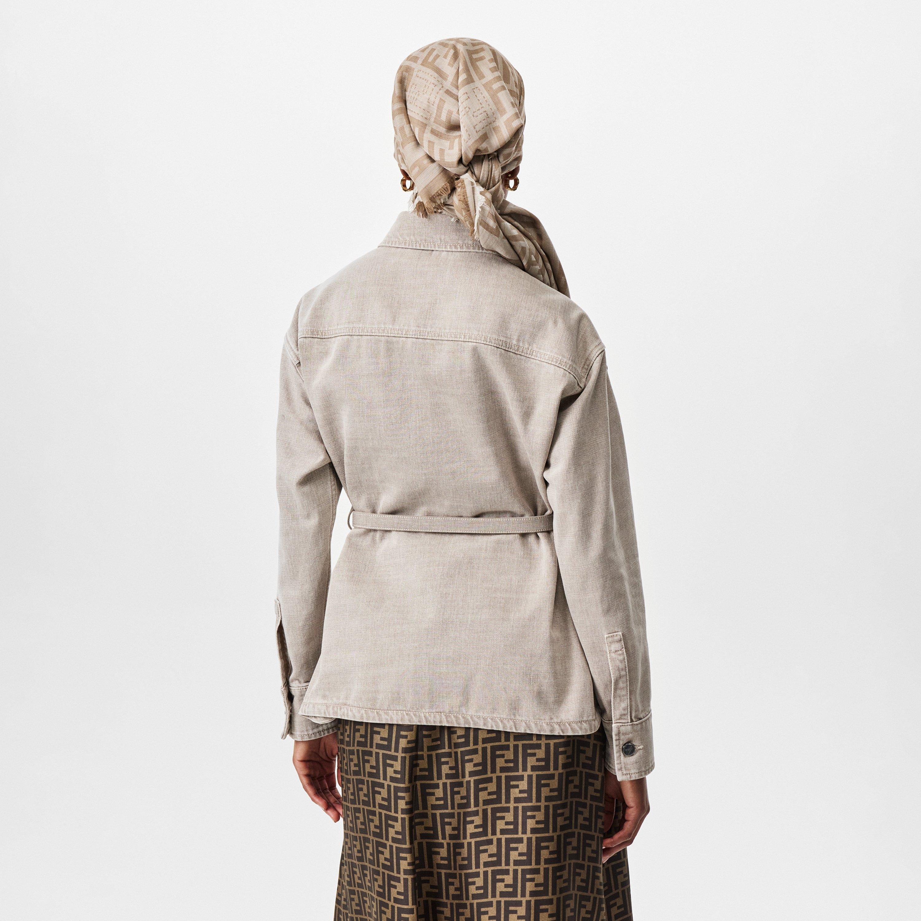 Toffee - Fendi - Women's  Cotton Long Sleeve Denim Jacket - 4