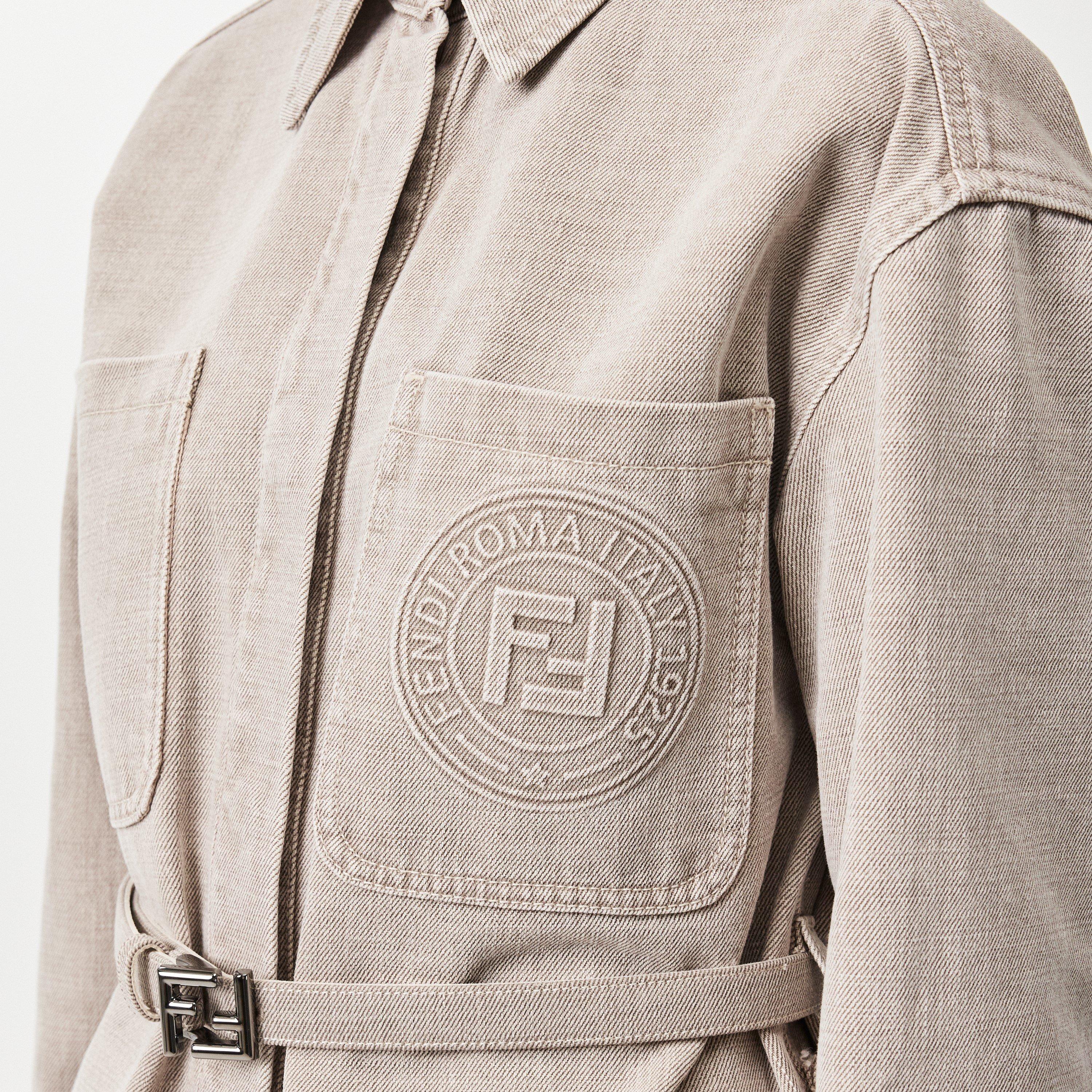 Toffee - Fendi - Women's  Cotton Long Sleeve Denim Jacket - 5