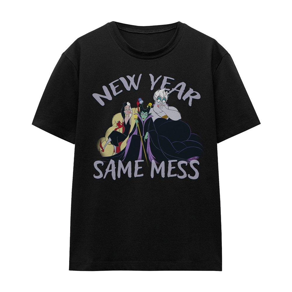 Black - Disney - New Year Same Mess T-Shirt Black - 4