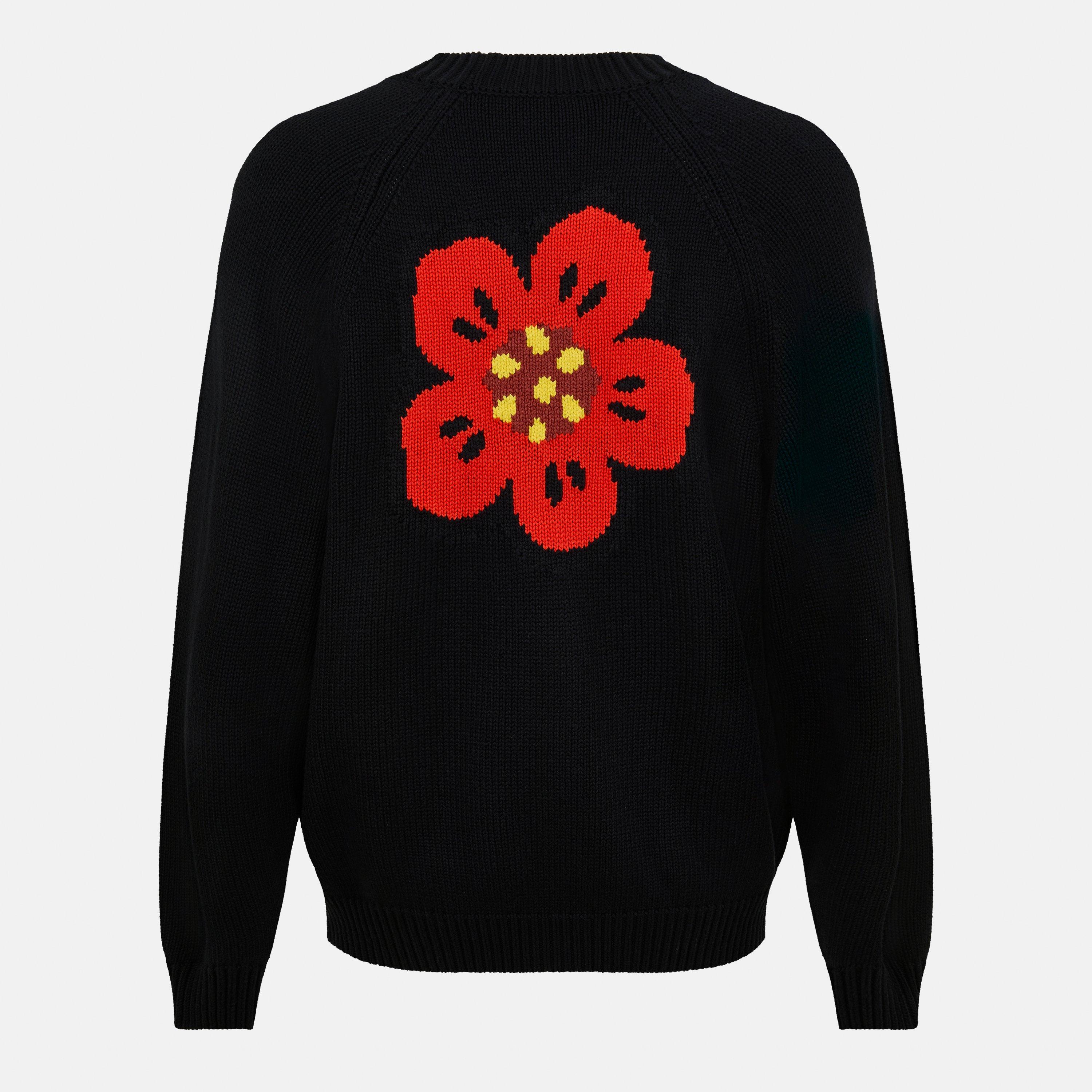 トップス KENZO BOKE FLOWER CREST CARDIGAN KENZO Boke Flower Crest Cardigan Beige at CareOfCarl.com