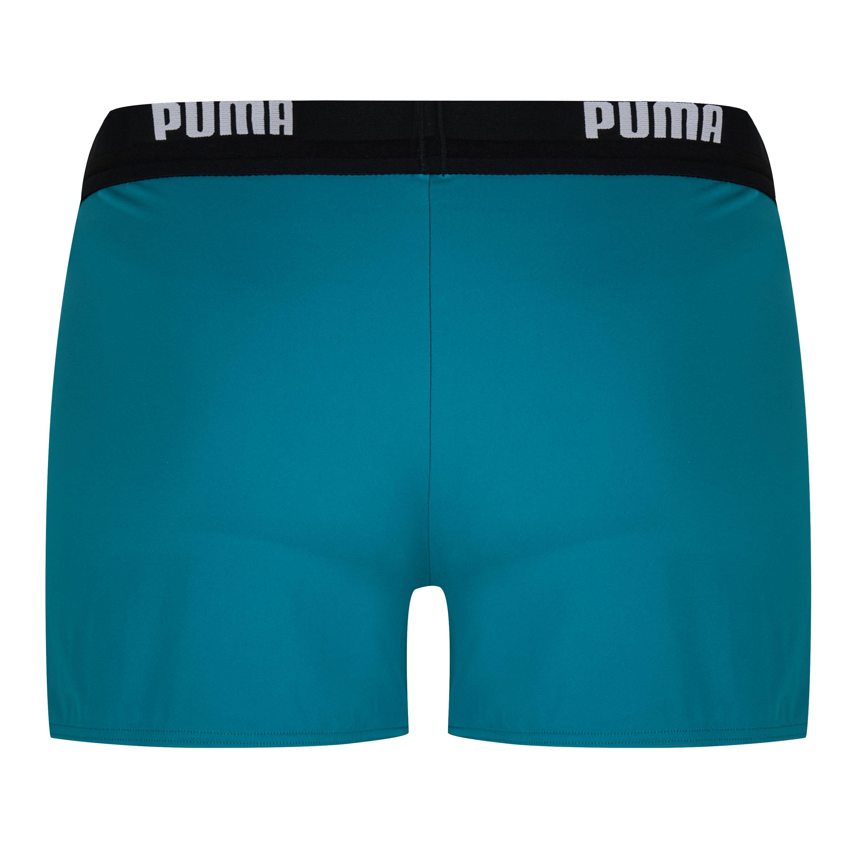 Teal - Puma - Logo Swimming Trunks - 2