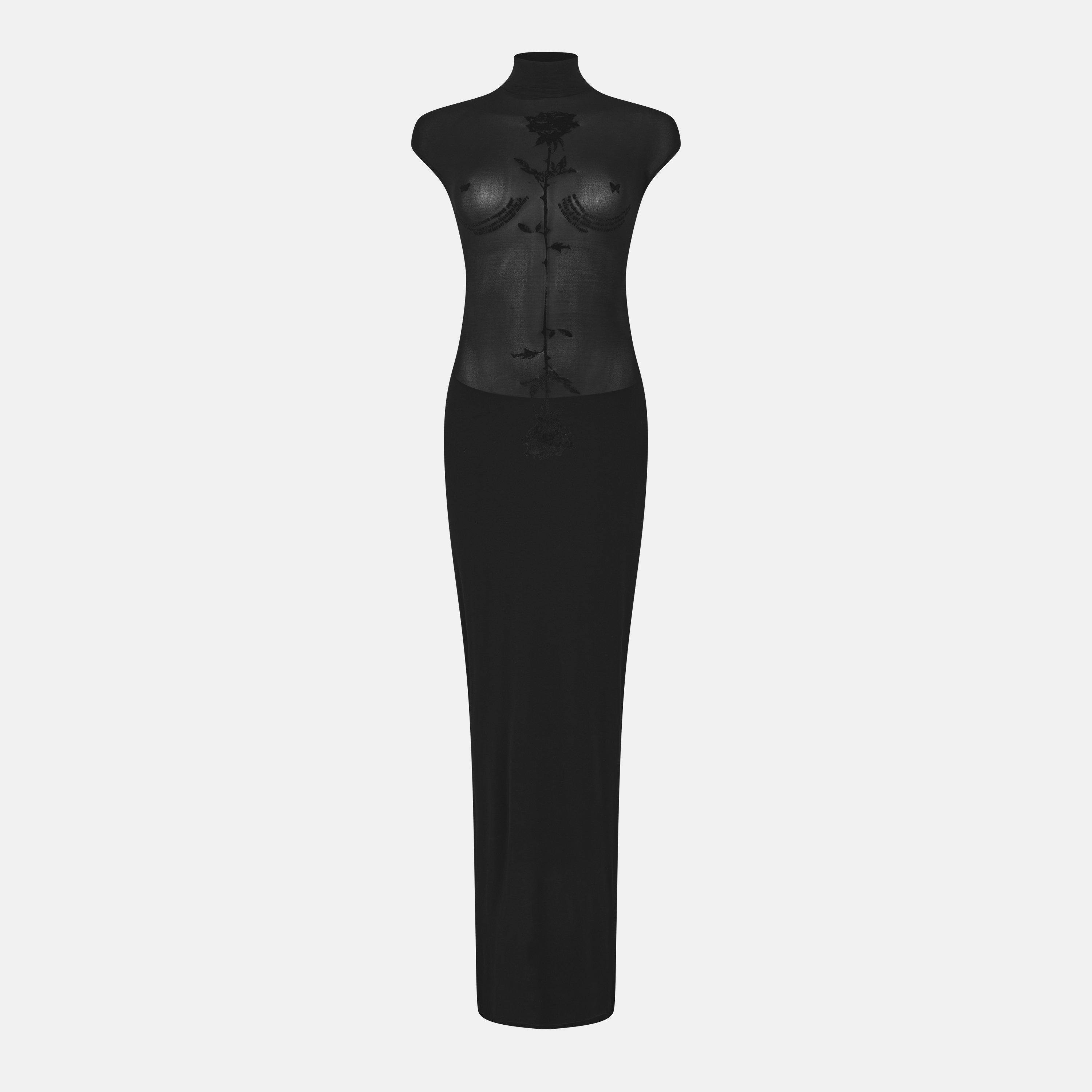 Black - Jean Paul Gaultier - Midi Dress - 1