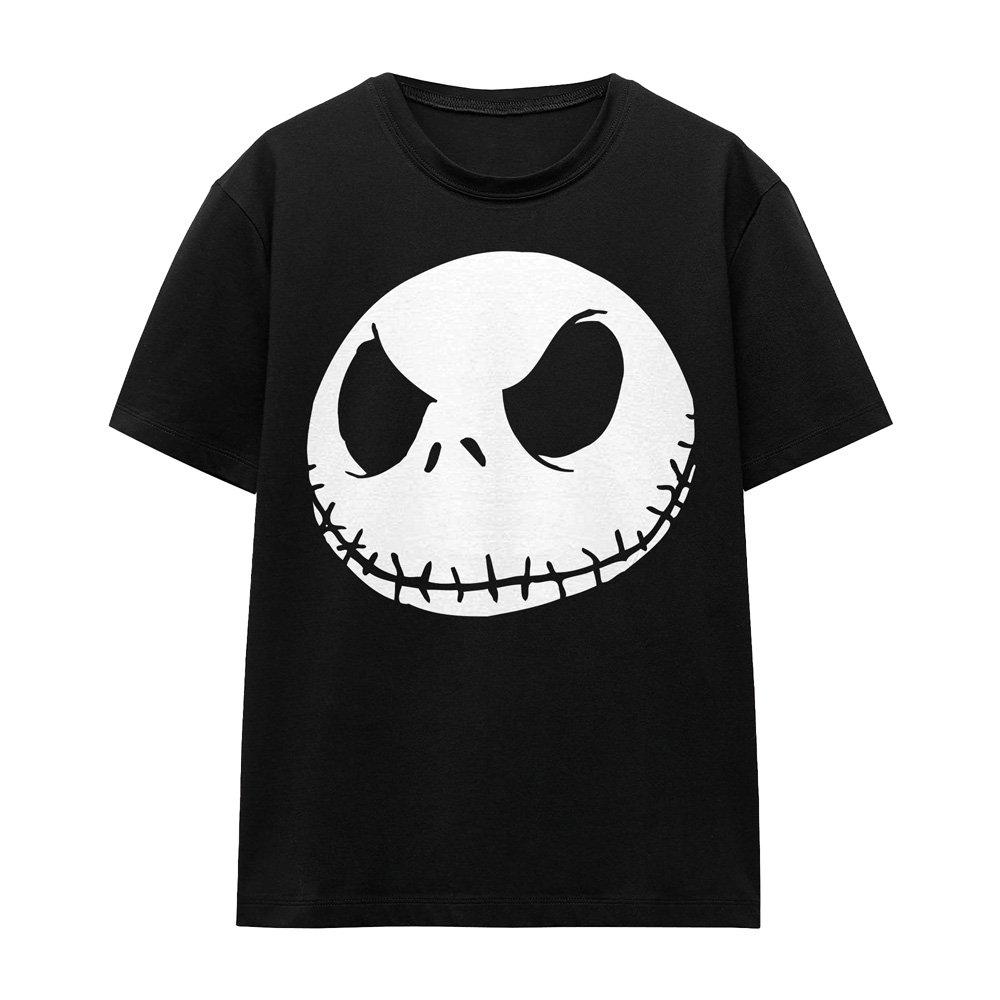 Black - Disney - The Nightmare Before Christmas Jack Face Black T-S - 4