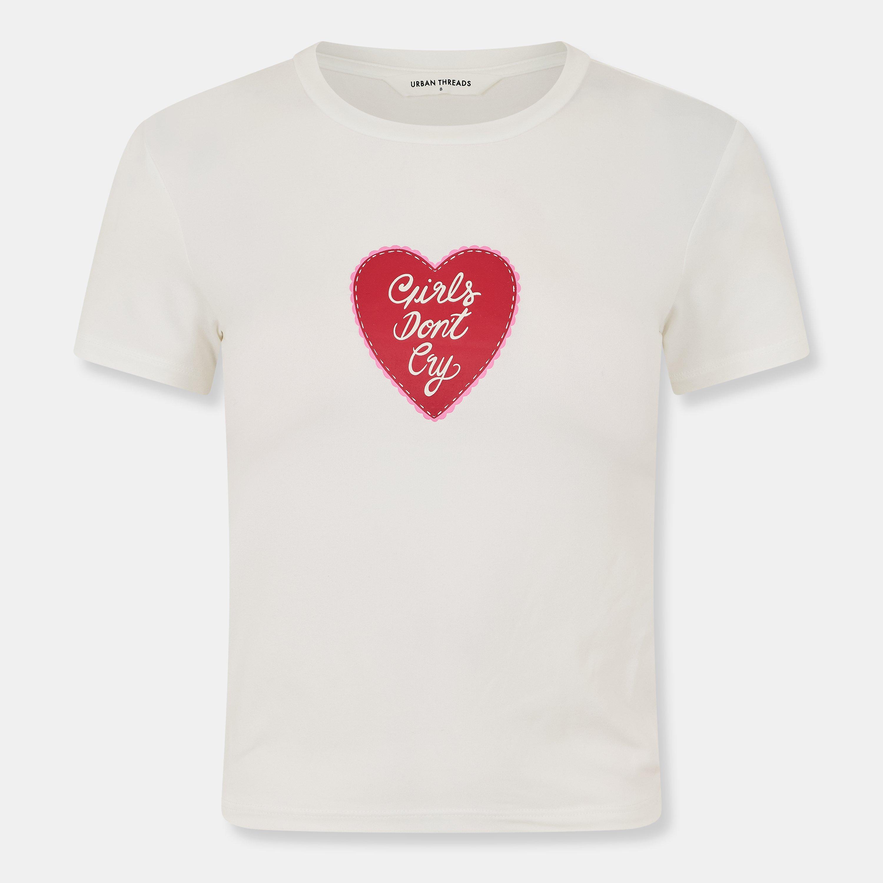 White - Urban Threads - Women's Pyjama Short Sleeve Top - 1