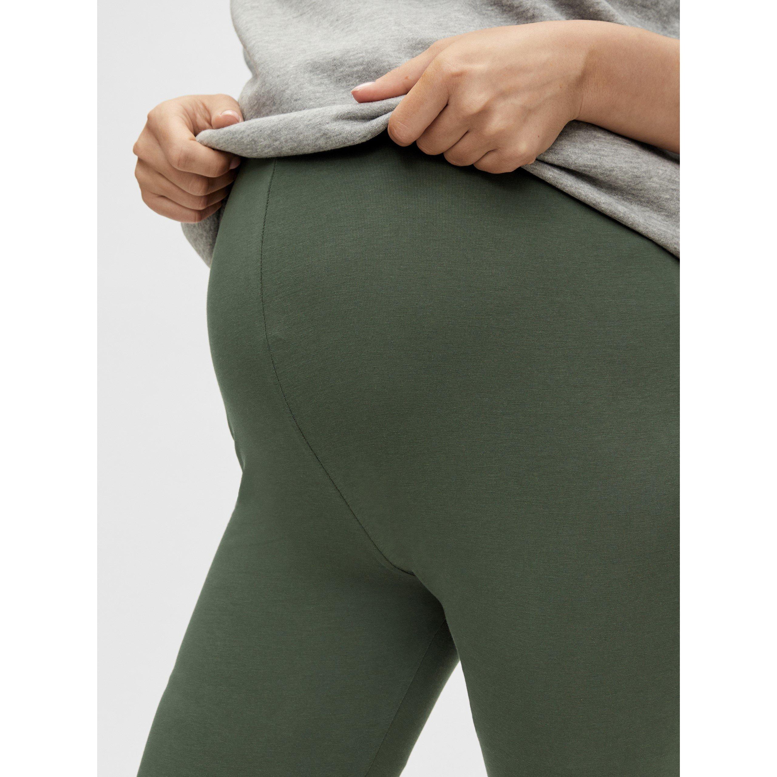 Zwart/Tijm - Mamalicious - Women's Leggings - 4