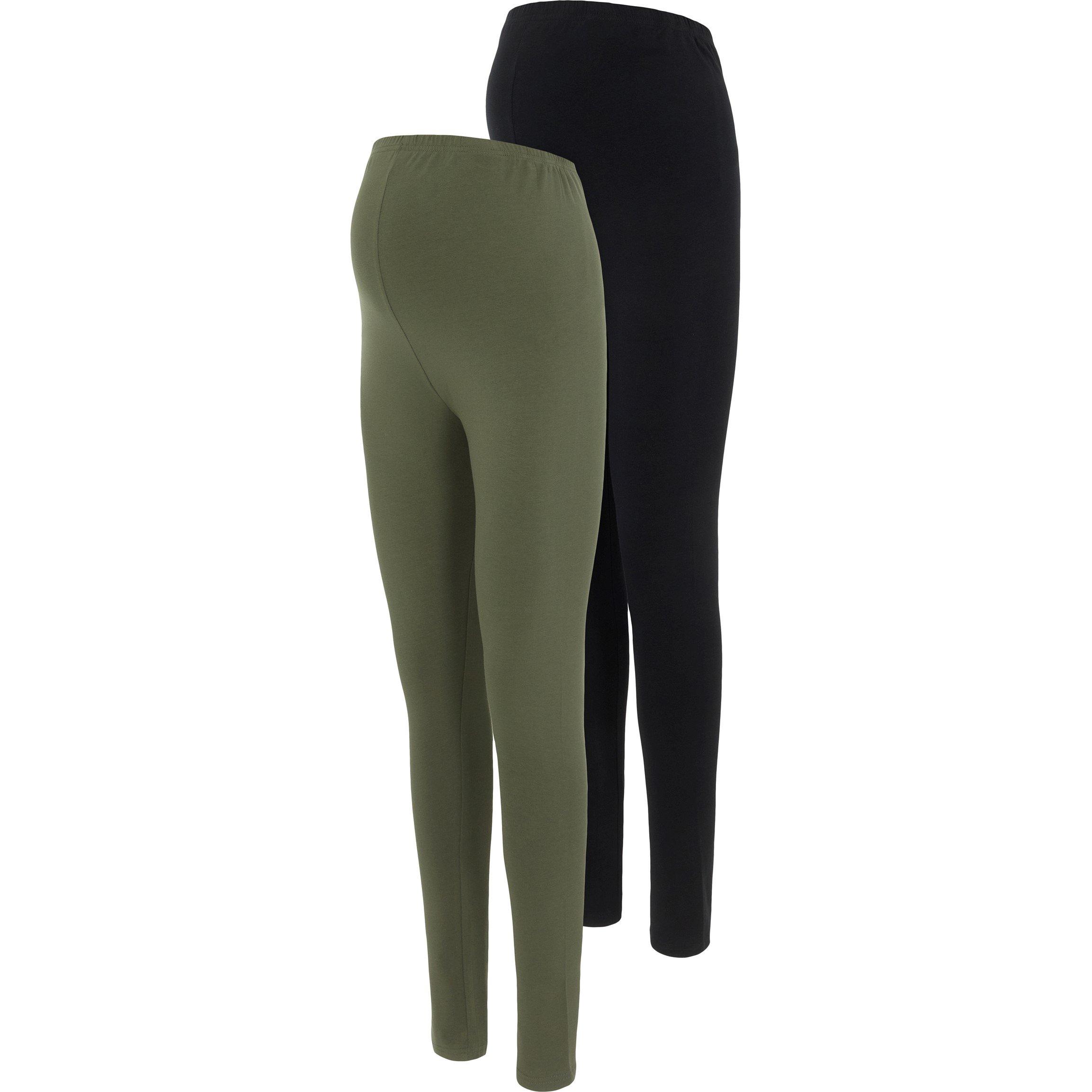 Zwart/Tijm - Mamalicious - Women's Leggings - 6