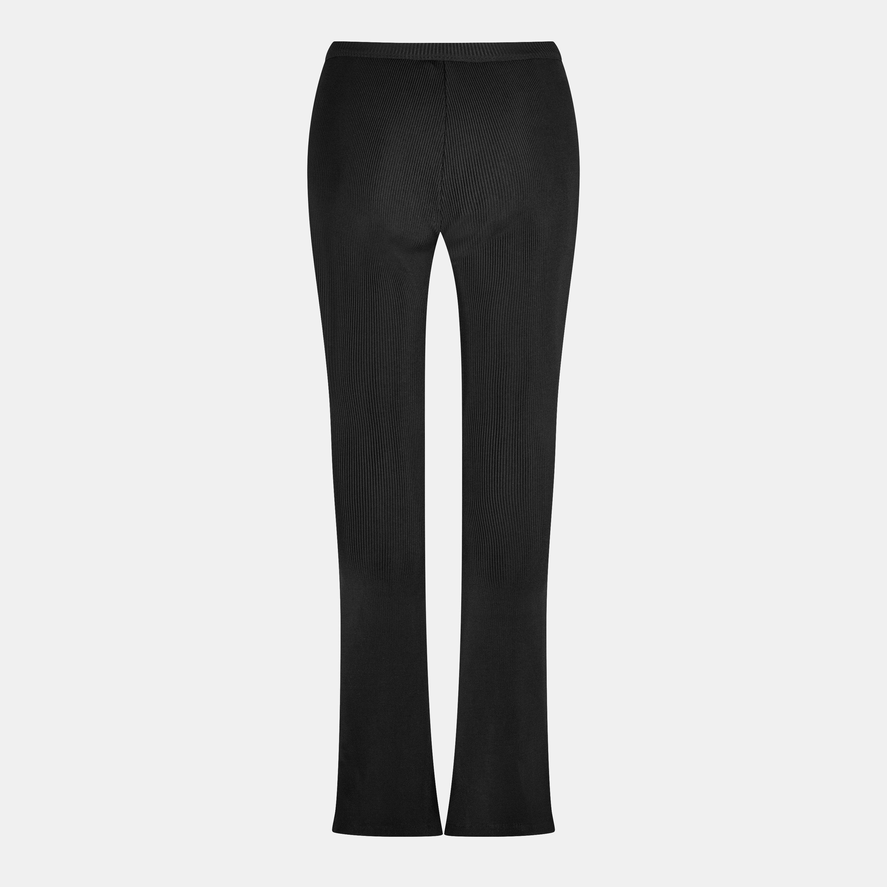 Nero - Prada - Logo Flared Trousers - 2