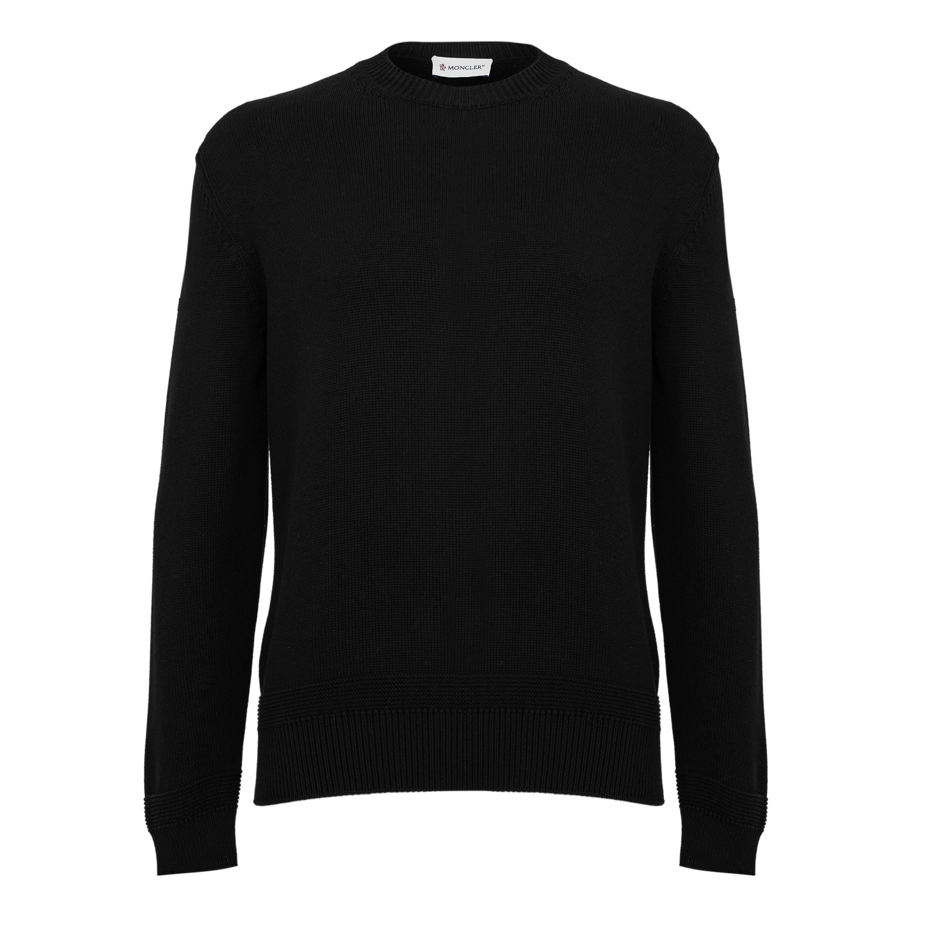 Moncler Men's Crew Neck Jumper - Black 999 - L