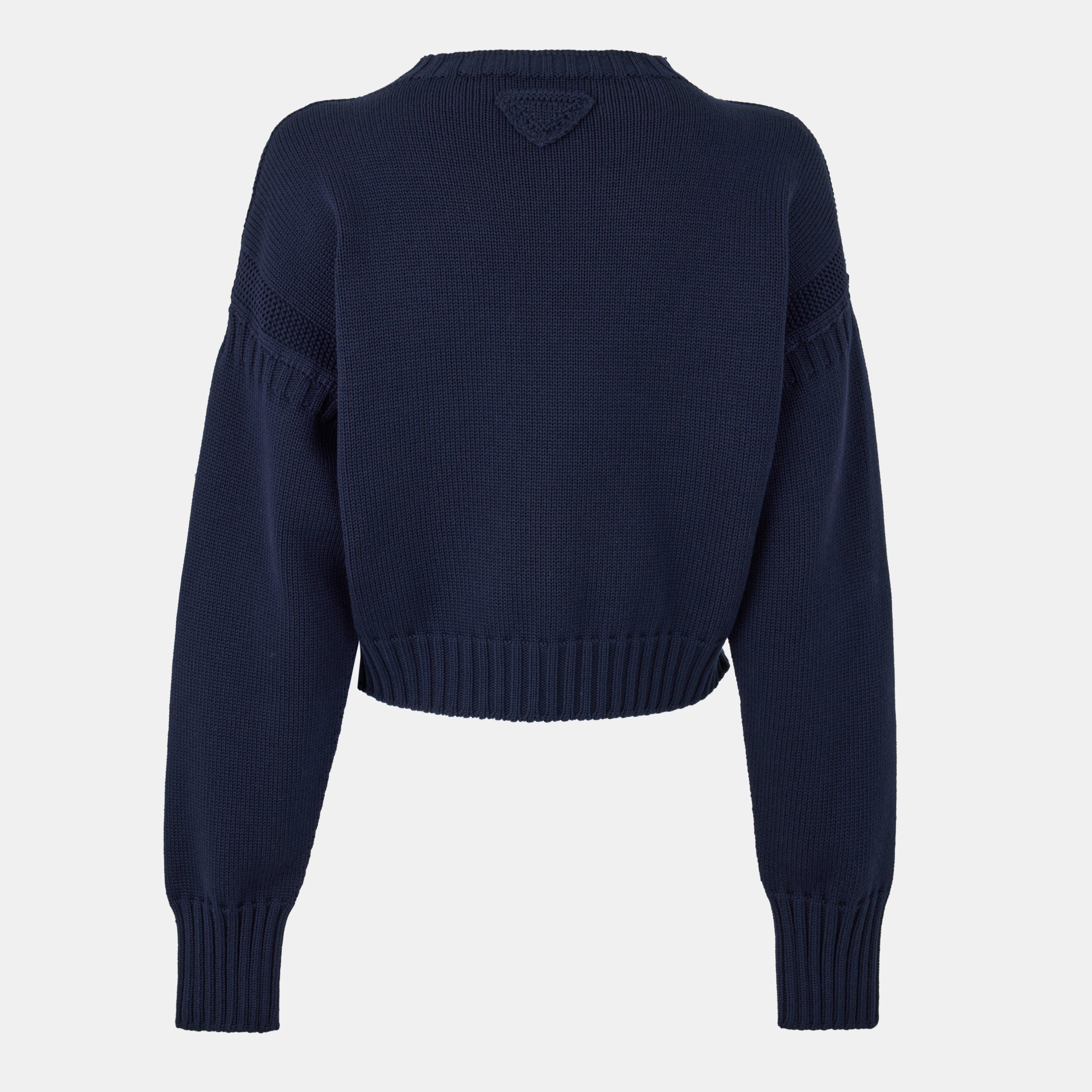 Prada | Women's Soft Knit Crew Neck Jumper | Cruise Fashion
