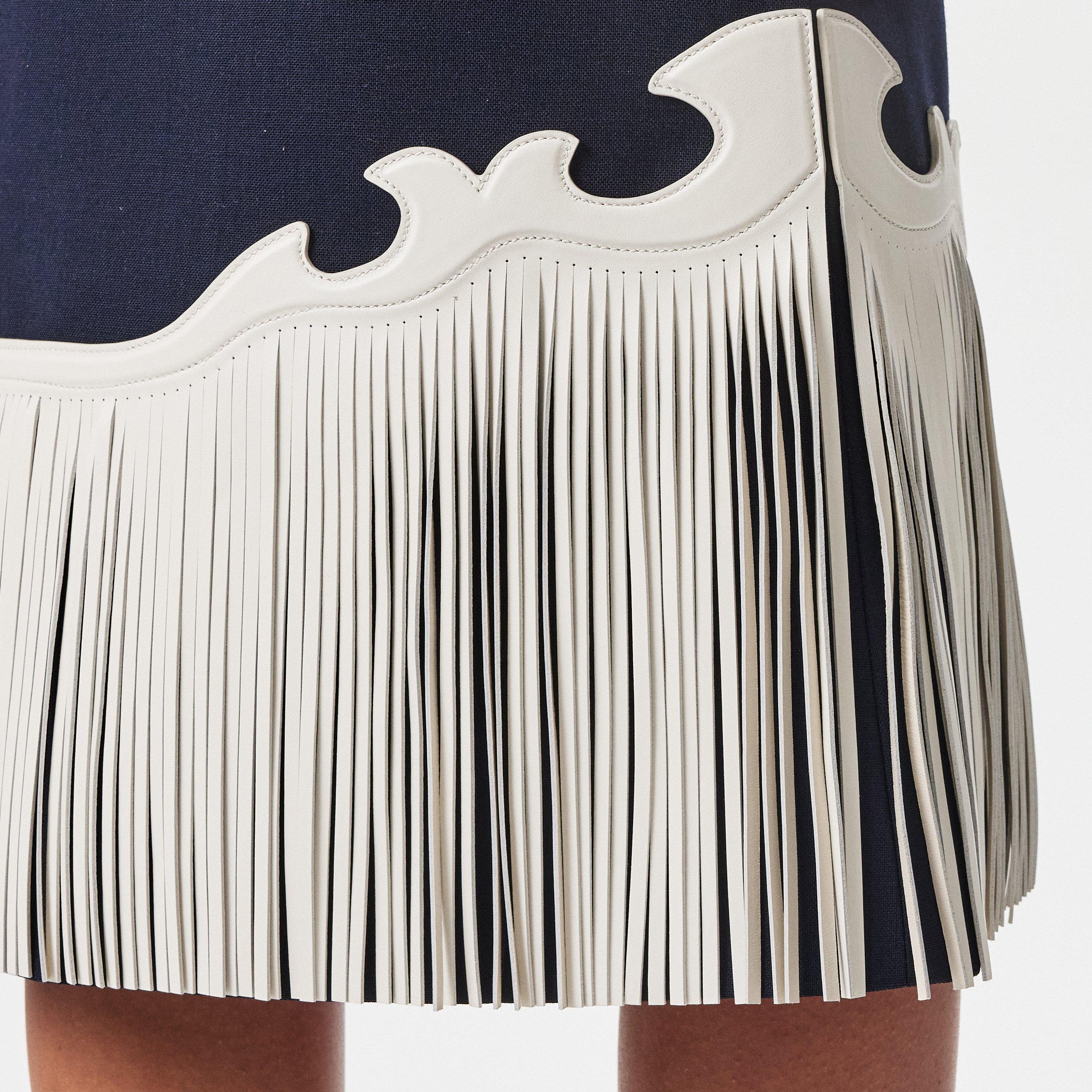 BLEU - Prada - Fringe Midi Skirt - 5