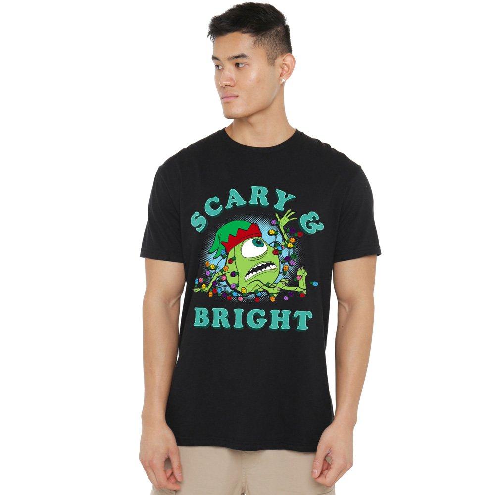 Black - Disney - Mike Scary And Bright Mens T-Shirt Black - 1