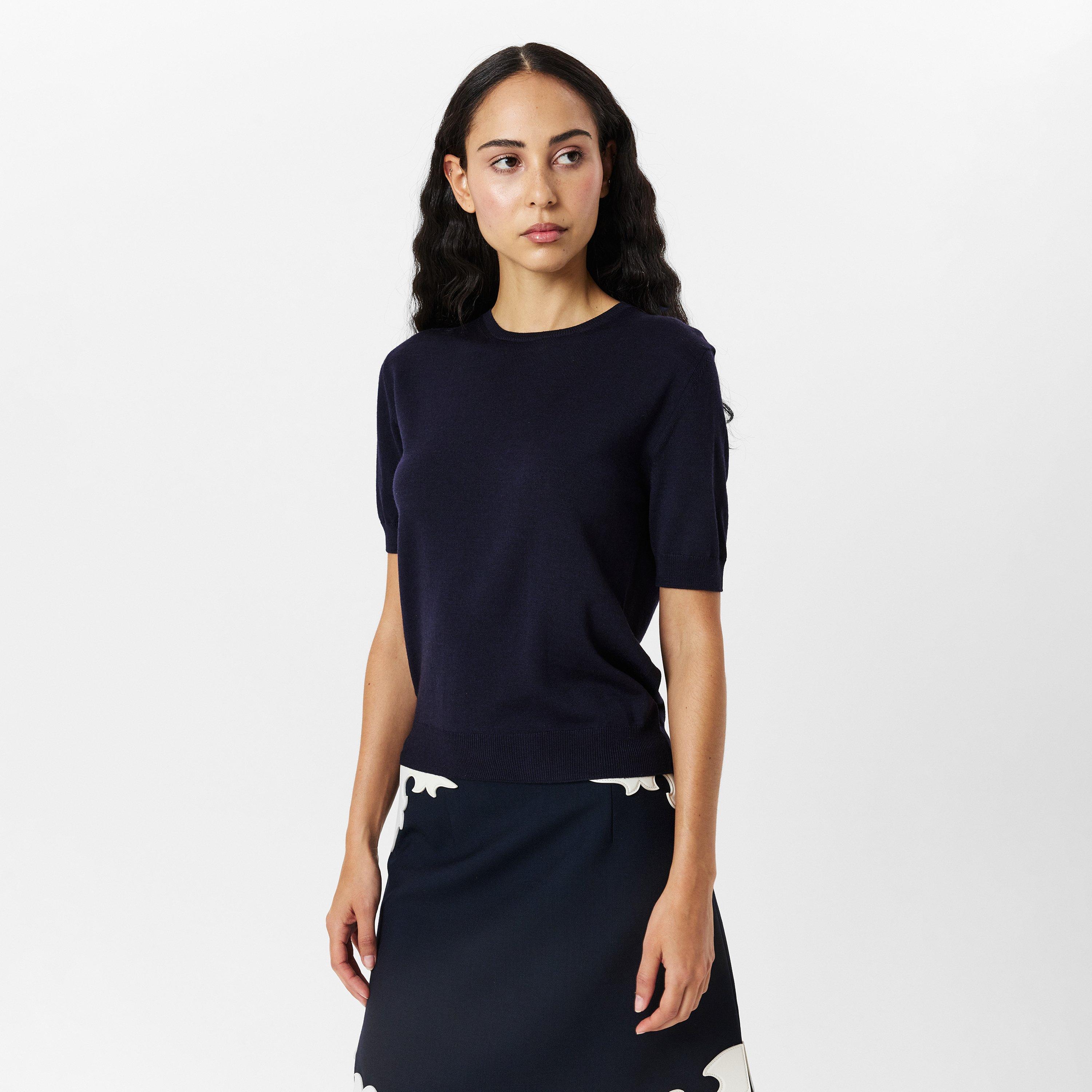 BLEU - Prada - Women's Knitted Crew Neck Jumper - 3