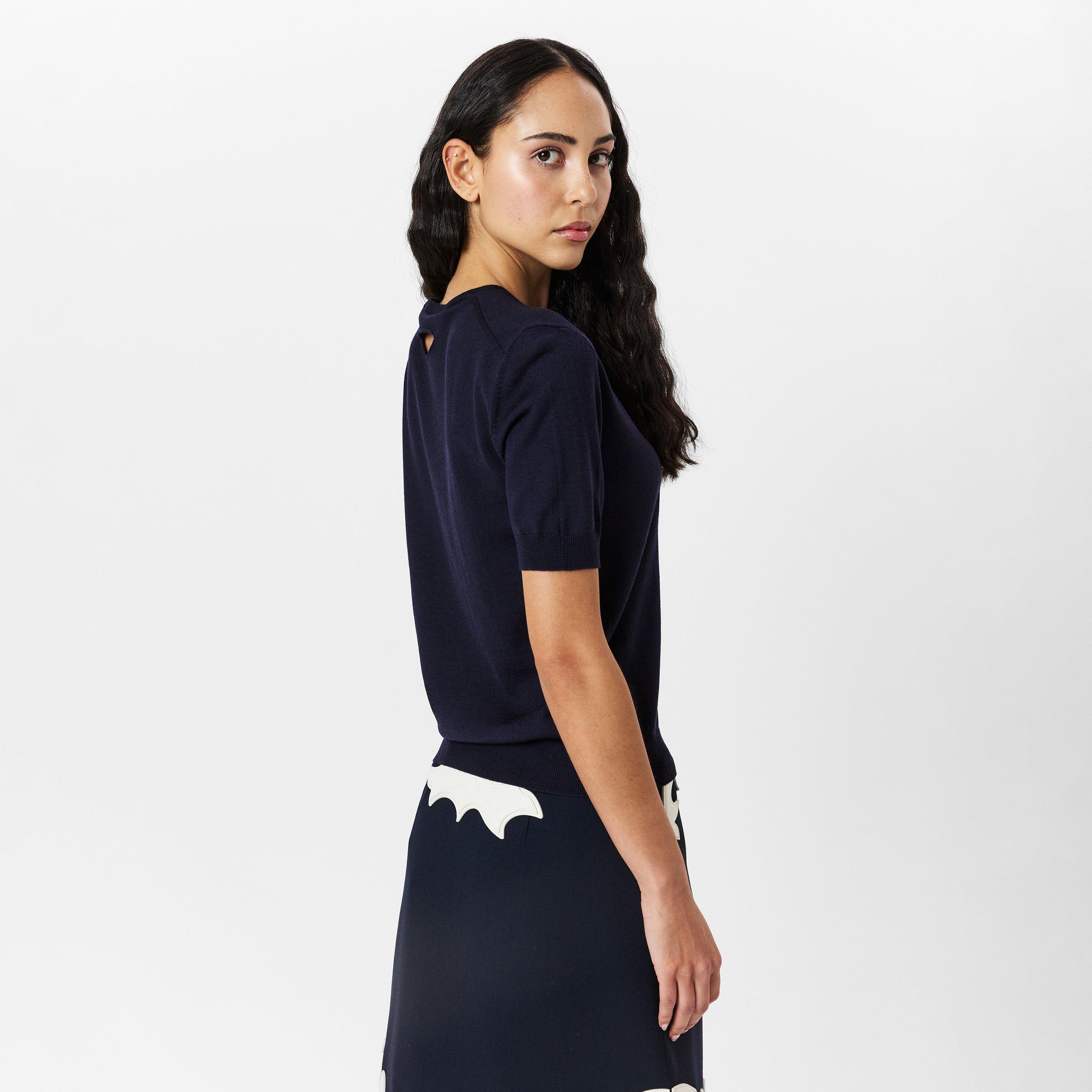 BLEU - Prada - Women's Knitted Crew Neck Jumper - 4