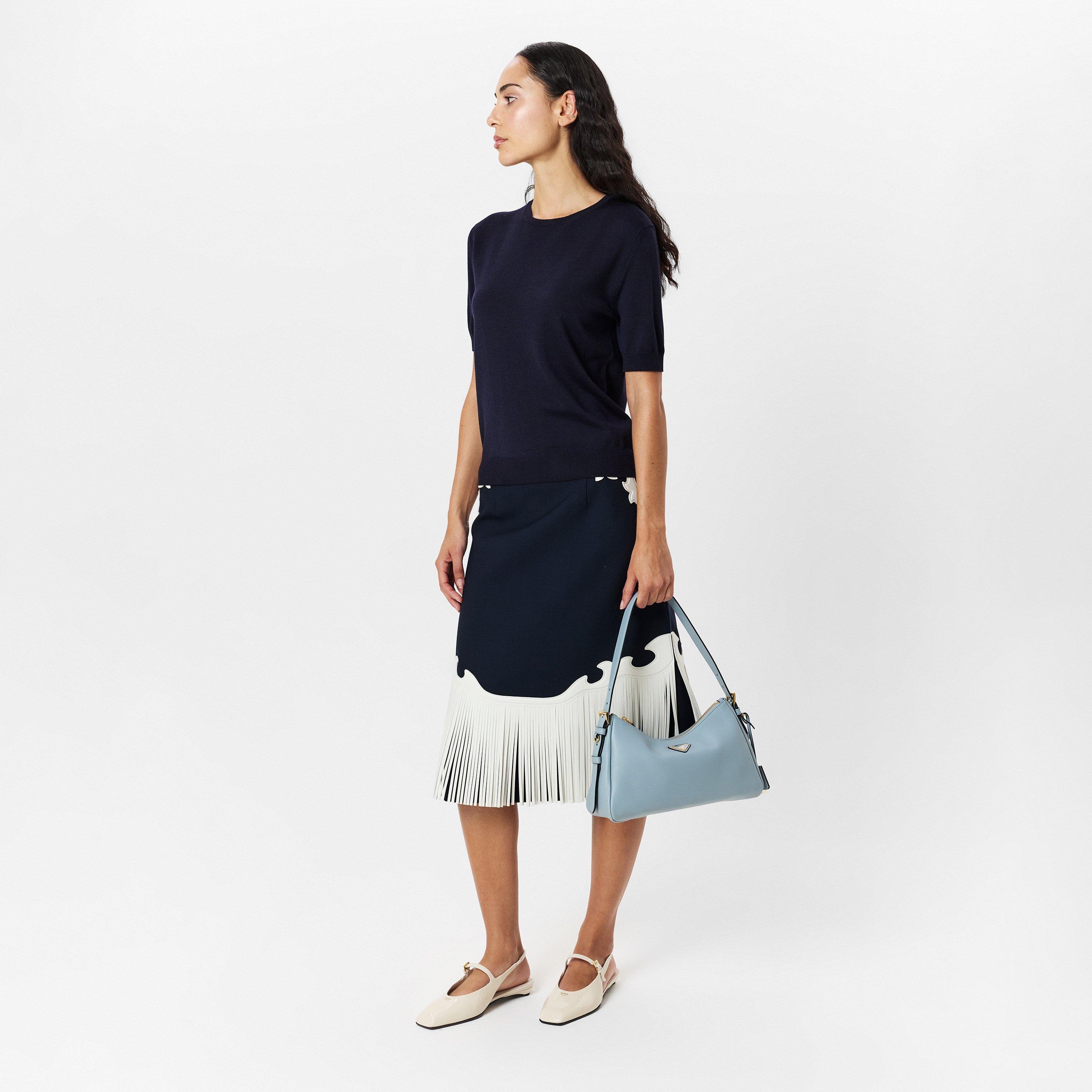 BLEU - Prada - Women's Knitted Crew Neck Jumper - 6