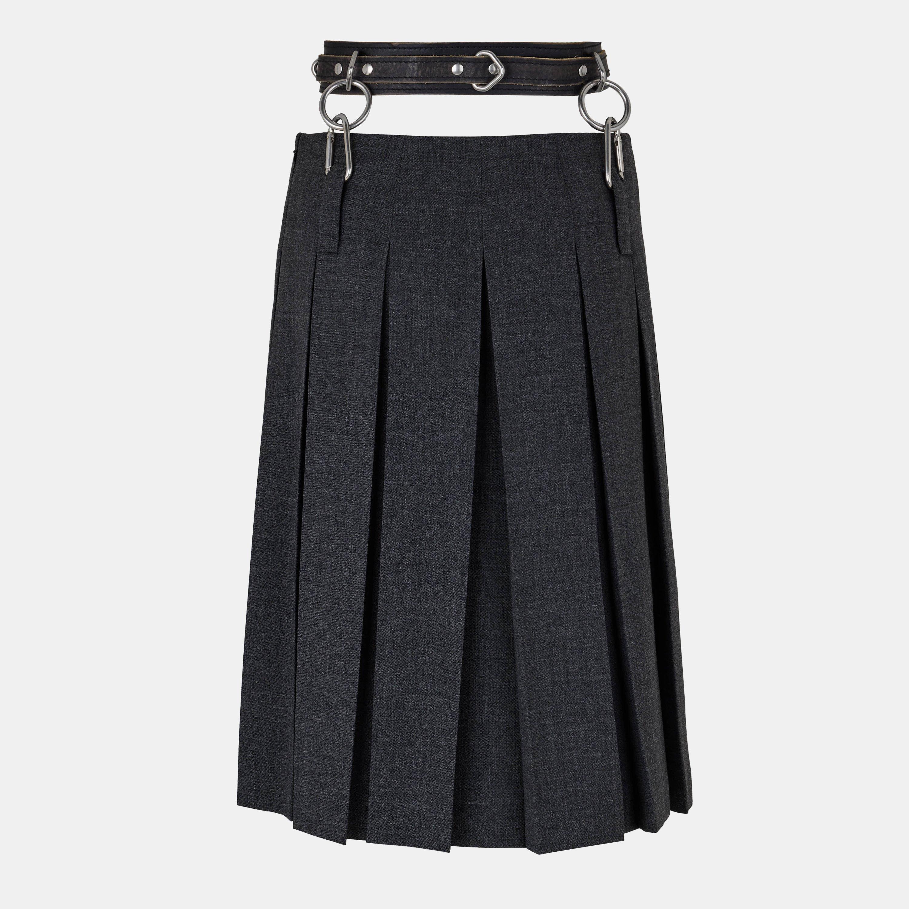 ARDESIA - Prada - Women's Pleat Midi Skirt - 2