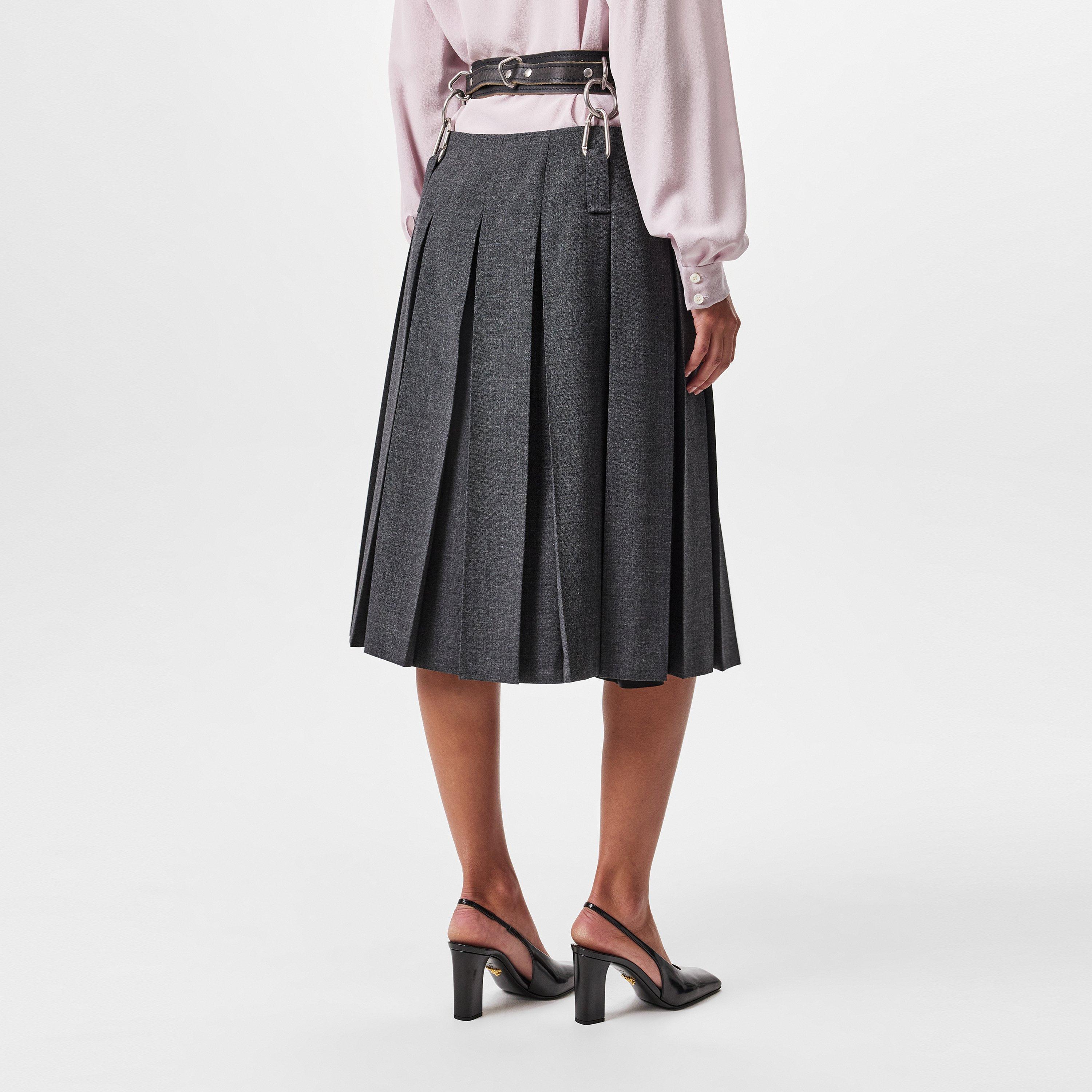 ARDESIA - Prada - Women's Pleat Midi Skirt - 4