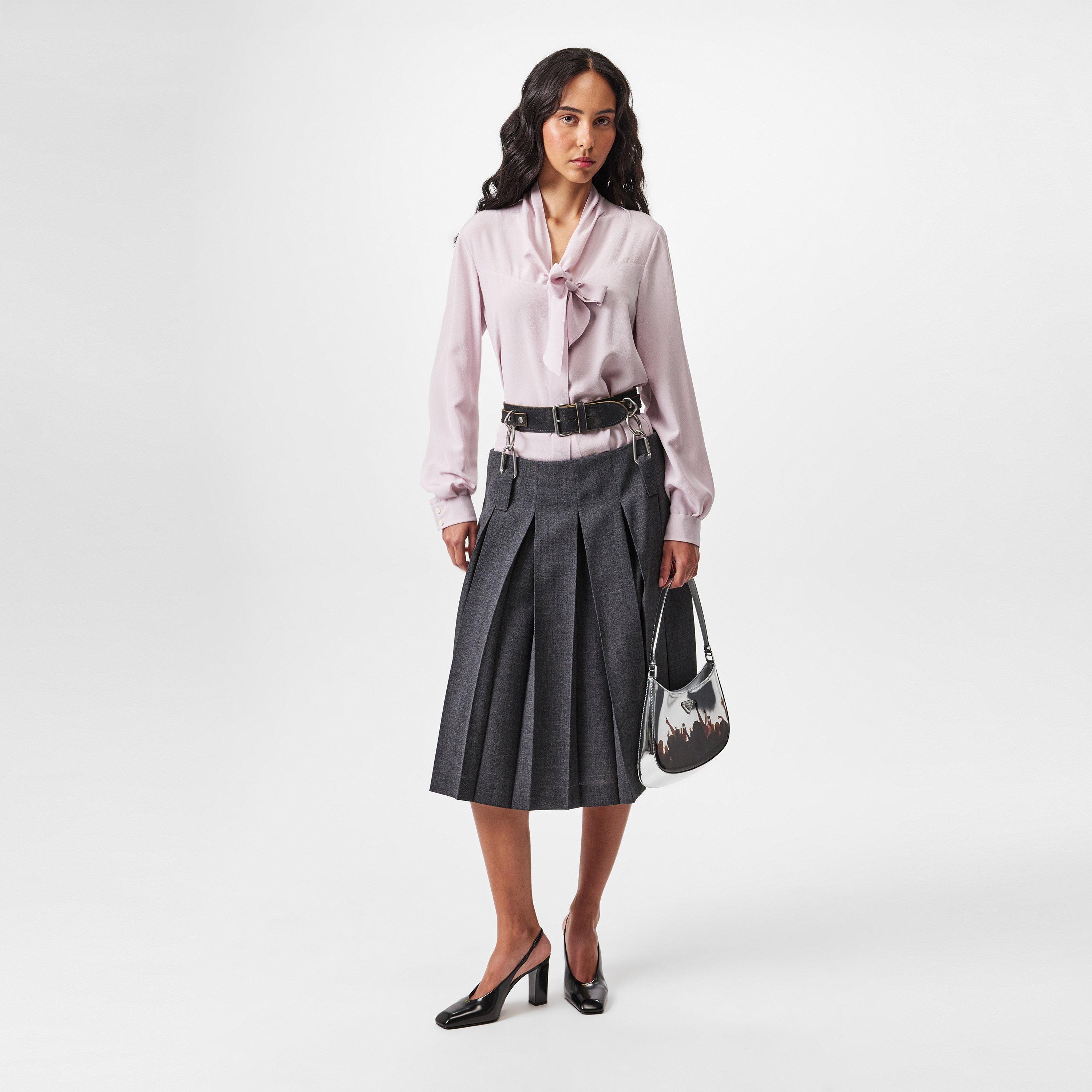 ARDESIA - Prada - Women's Pleat Midi Skirt - 6