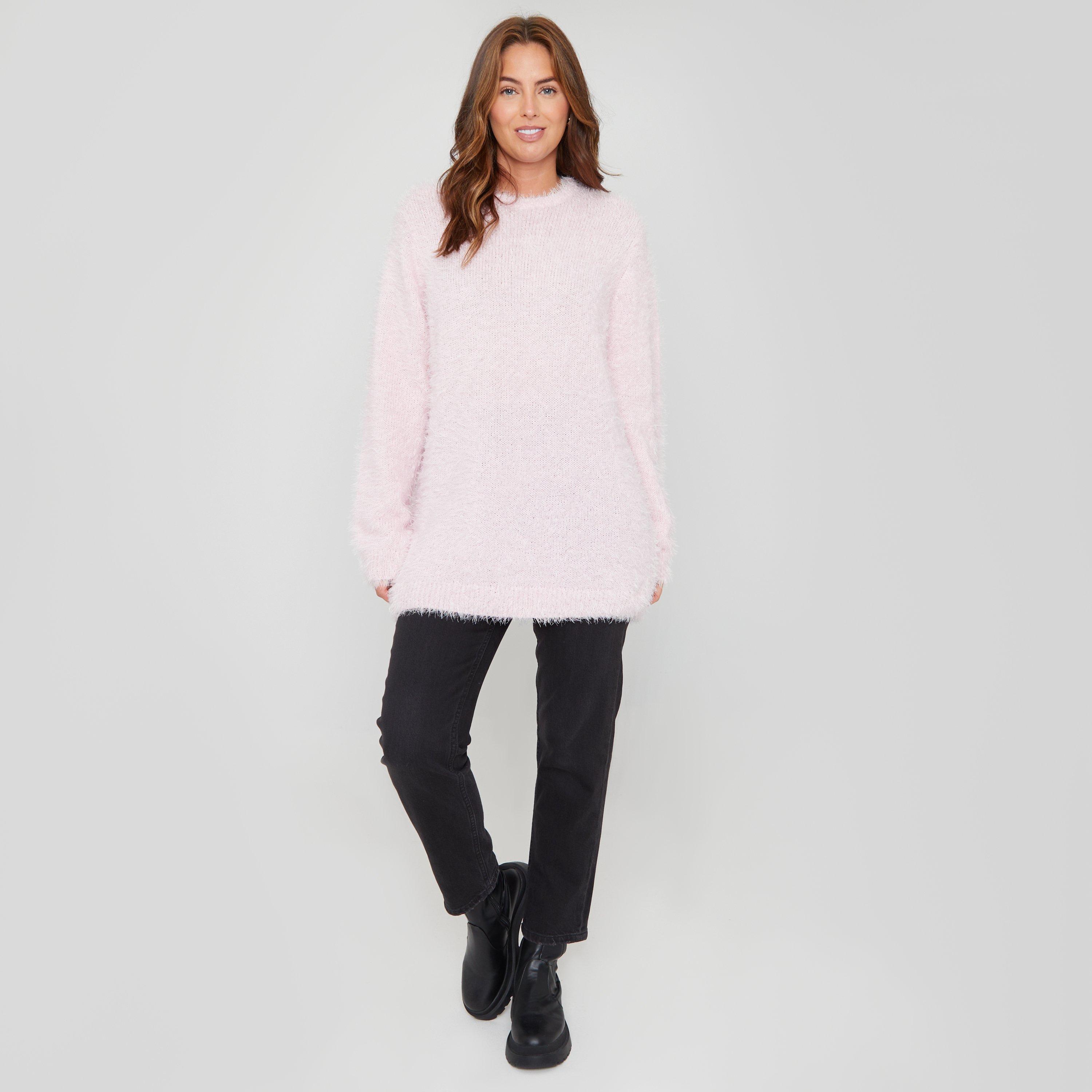 Be You Women's BeYou Fluffy Crew Neck Jumper