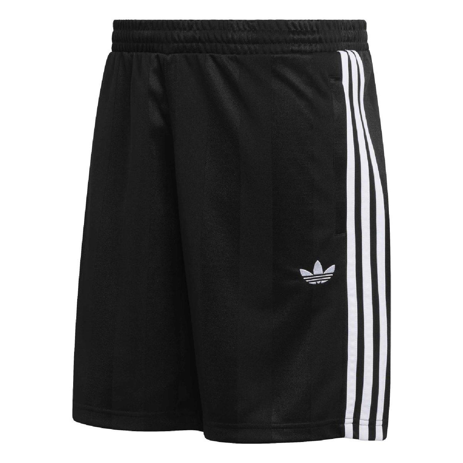 black - adidas Originals - adidas Originals 3- Stripes Loose Engineered Shorts - 1