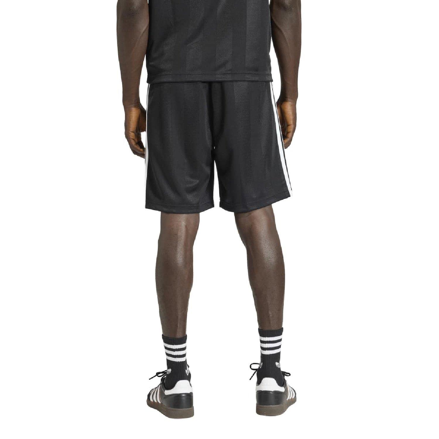 black - adidas Originals - adidas Originals 3- Stripes Loose Engineered Shorts - 3