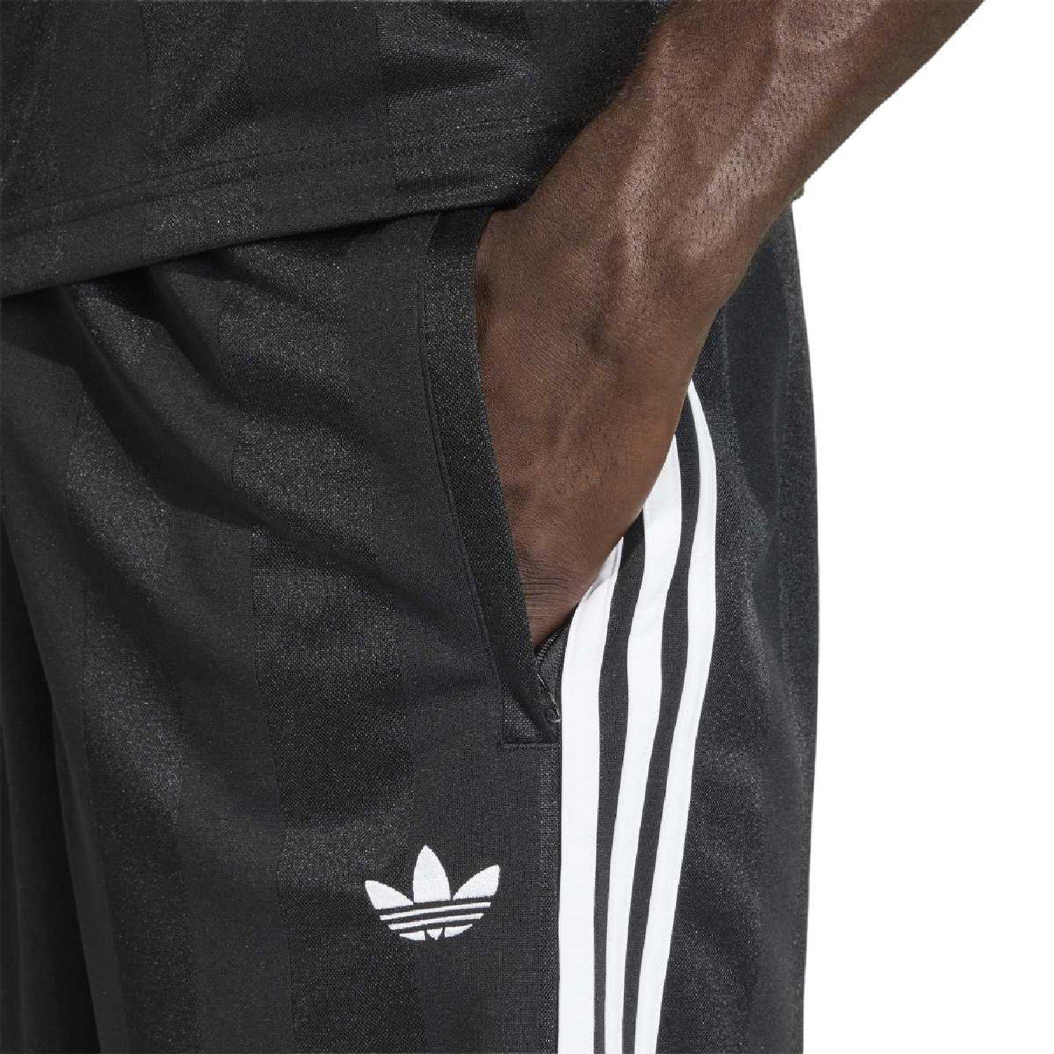 black - adidas Originals - adidas Originals 3- Stripes Loose Engineered Shorts - 5