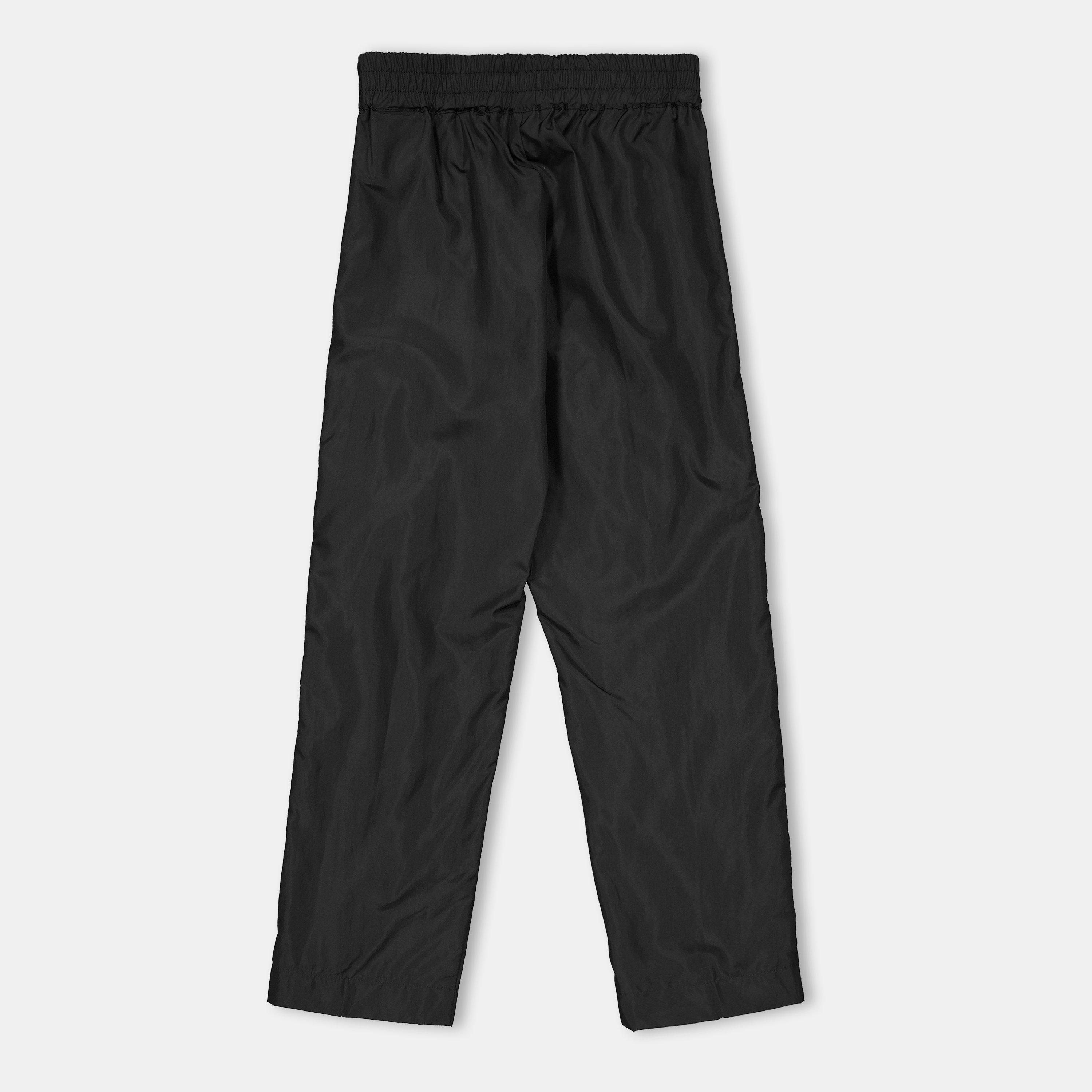 Black - Off White - Kids Open Hem Woven Tracksuit Bottoms - 2
