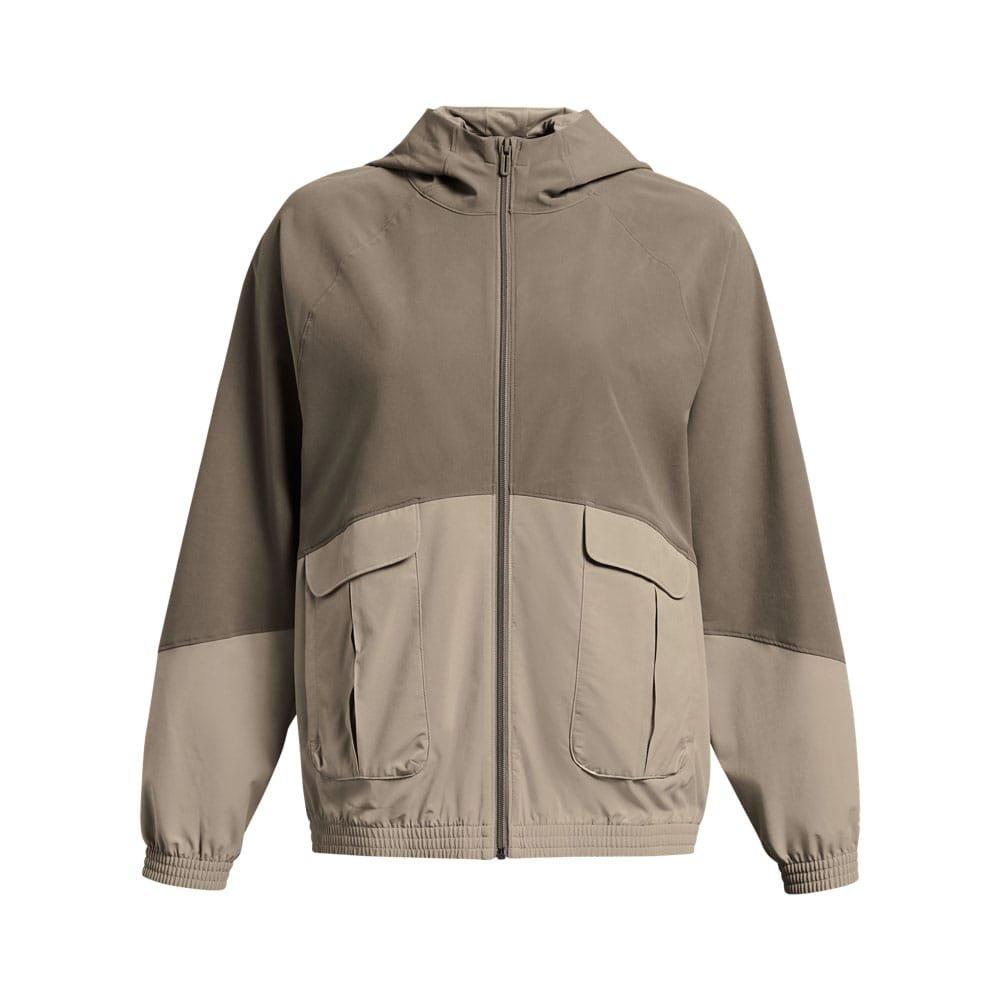 Brown - Under Armour - ArmourSport Cargo Oversized Jacket - 1