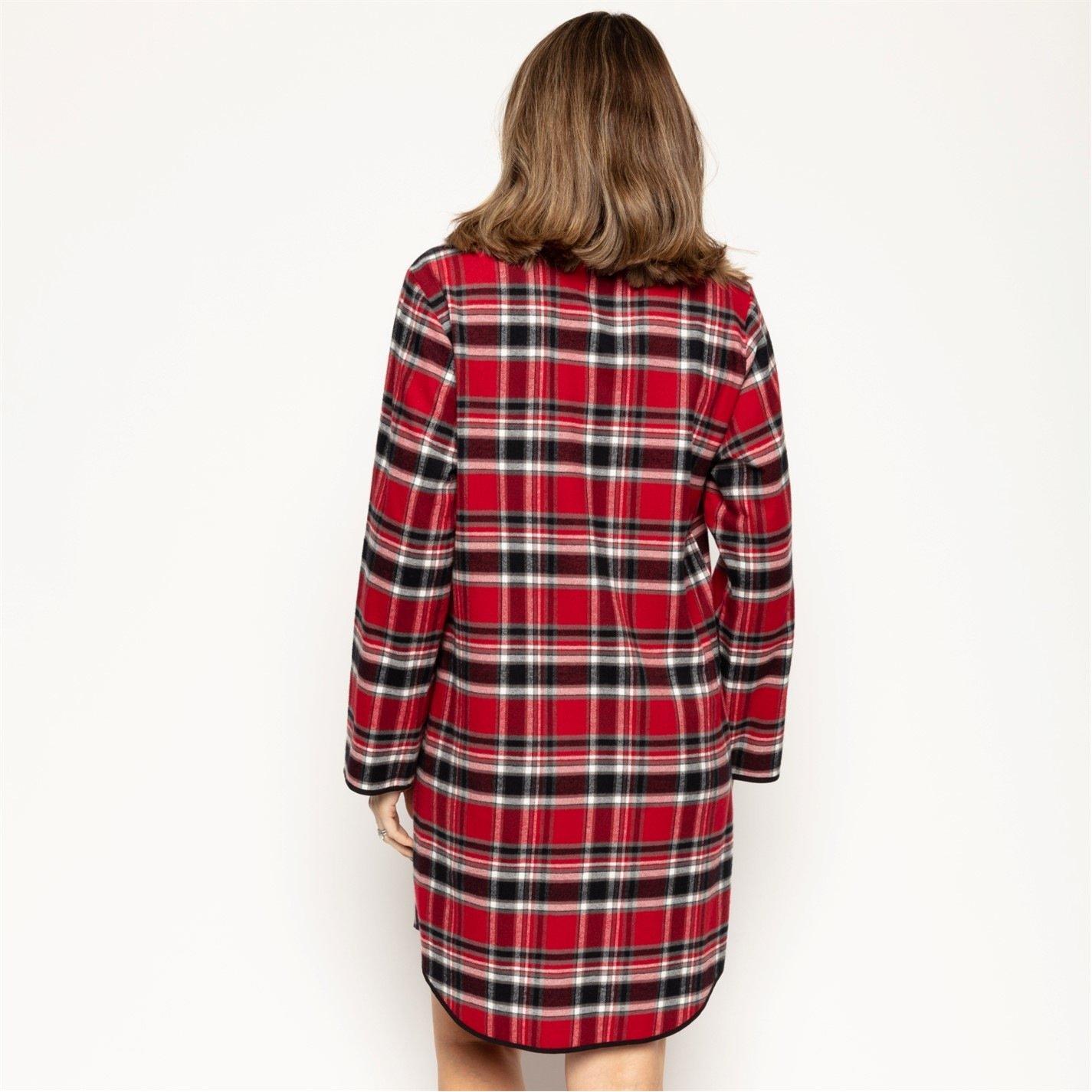 Red Check - Cyberjammies - Women's Windsor Super Cosy Check Nightshirt - 2